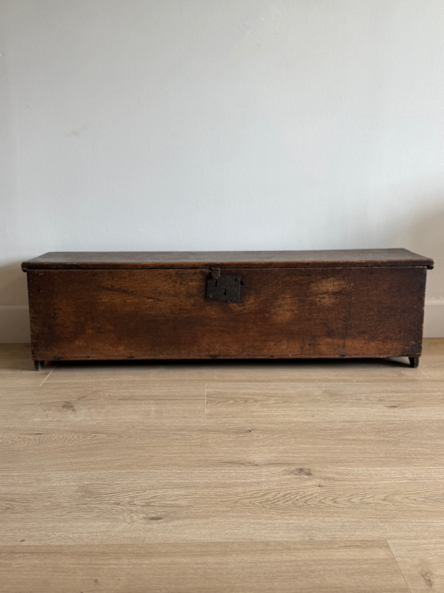 Antique English Oak Sod Box/Trunk