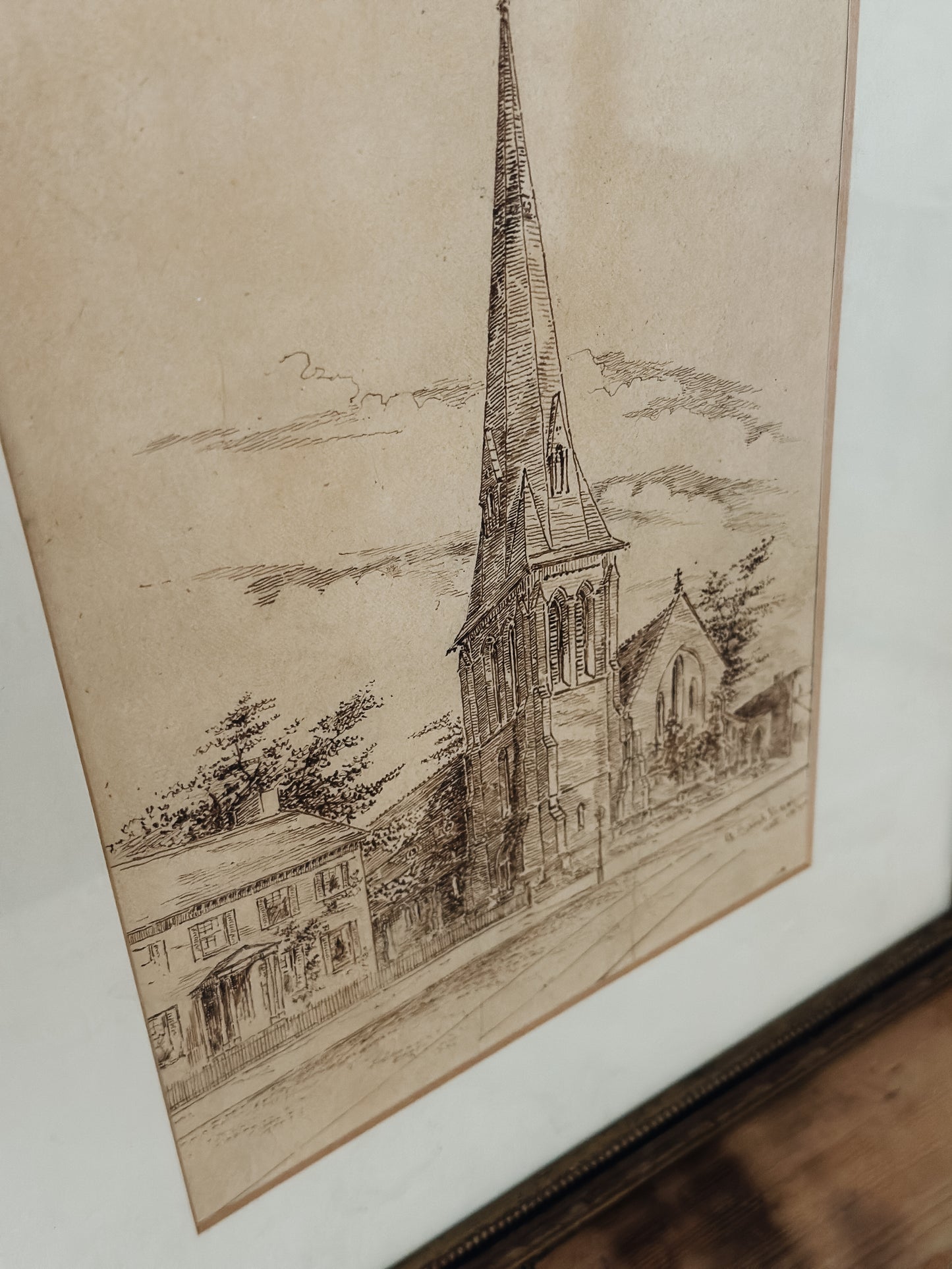 Original Antique Sketch, ca. 1890