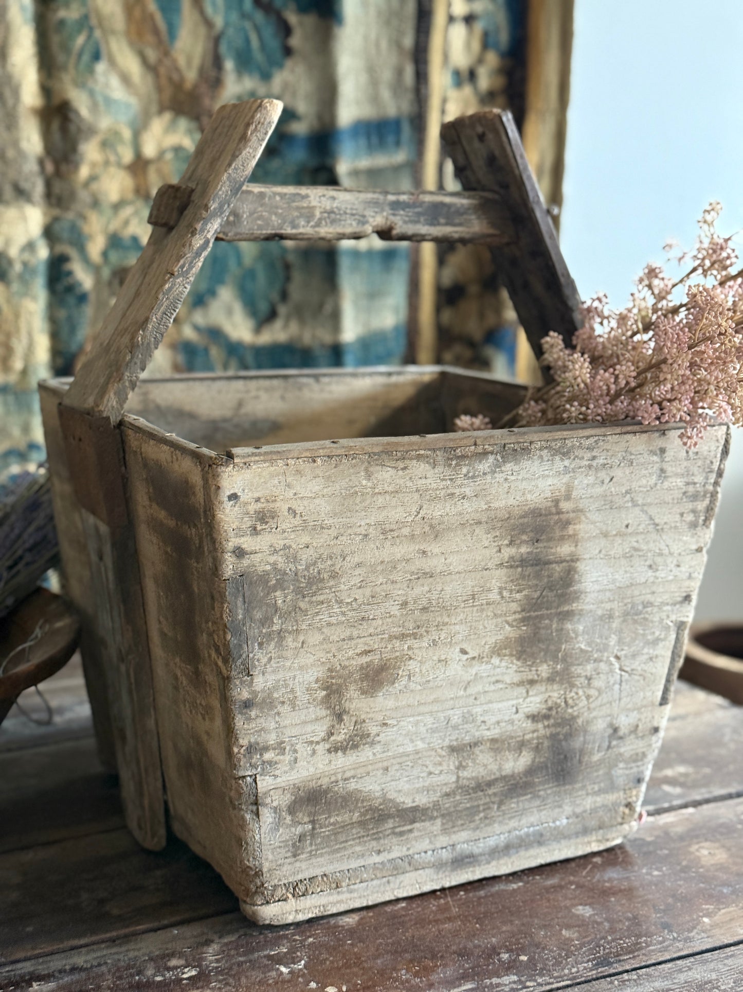 Large Antique Asian Grain Boxes