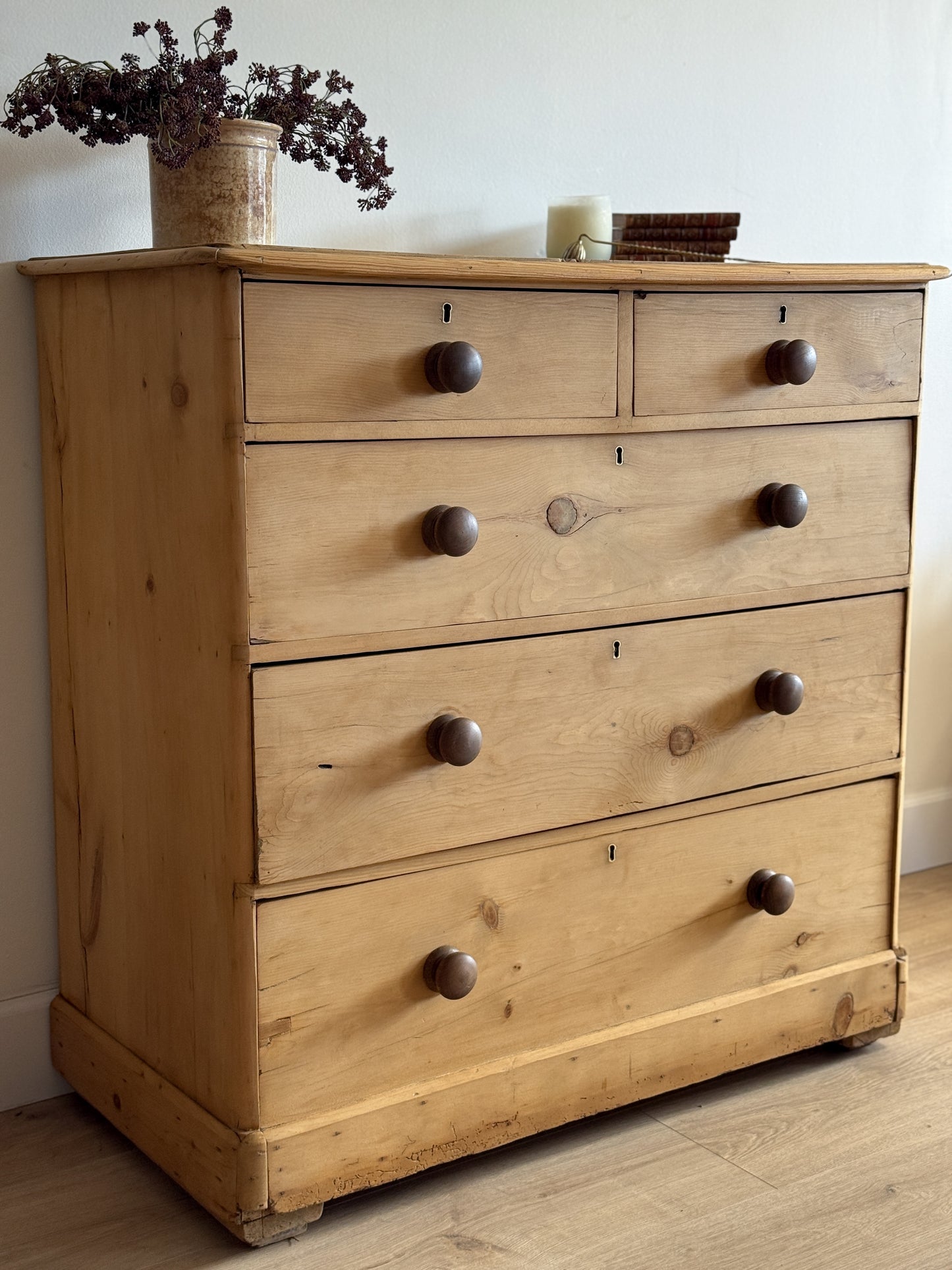 Antique English Pine Dresser/Chest of Drawers