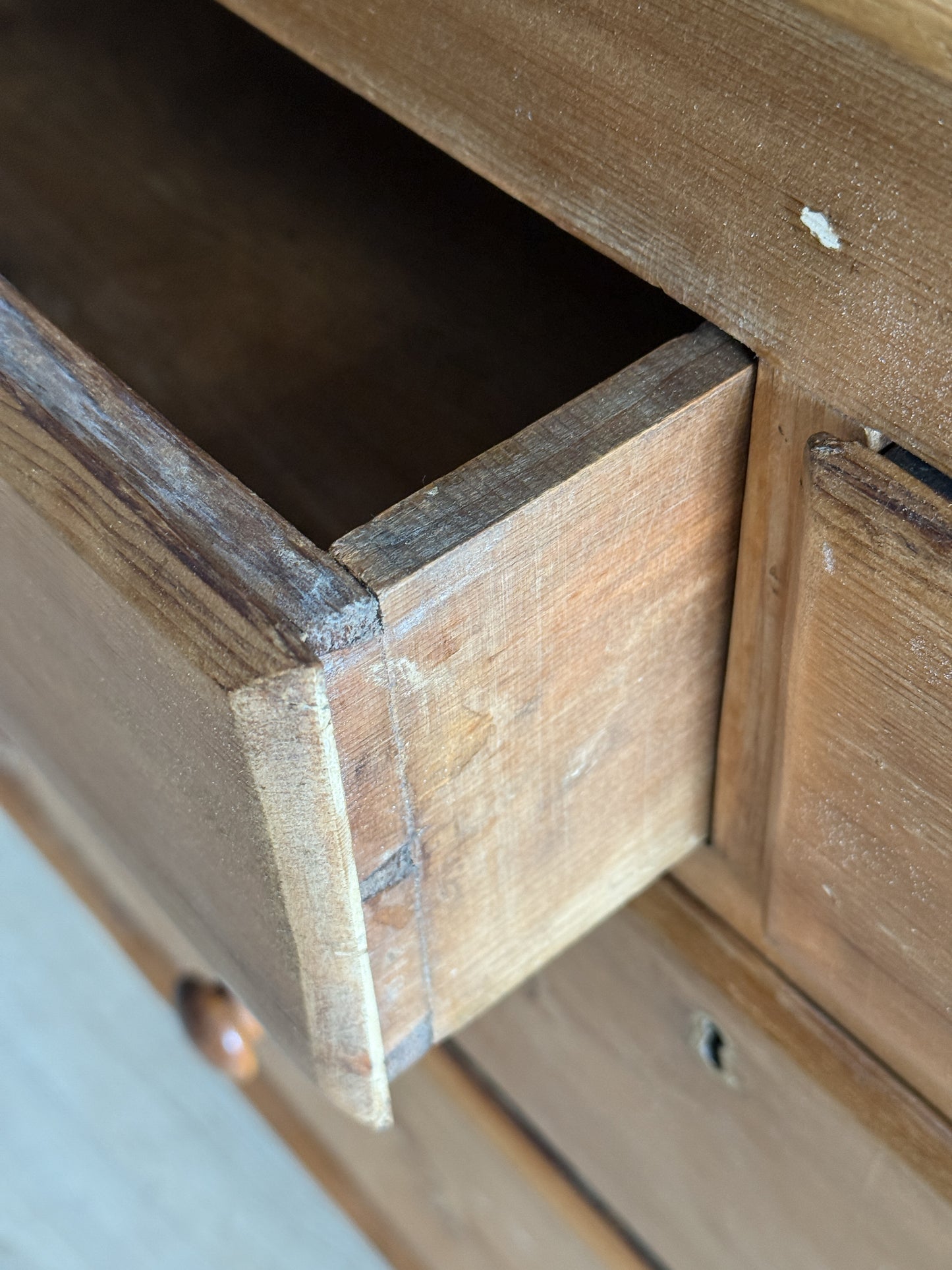 Antique English Pine Dresser/Chest of Drawers