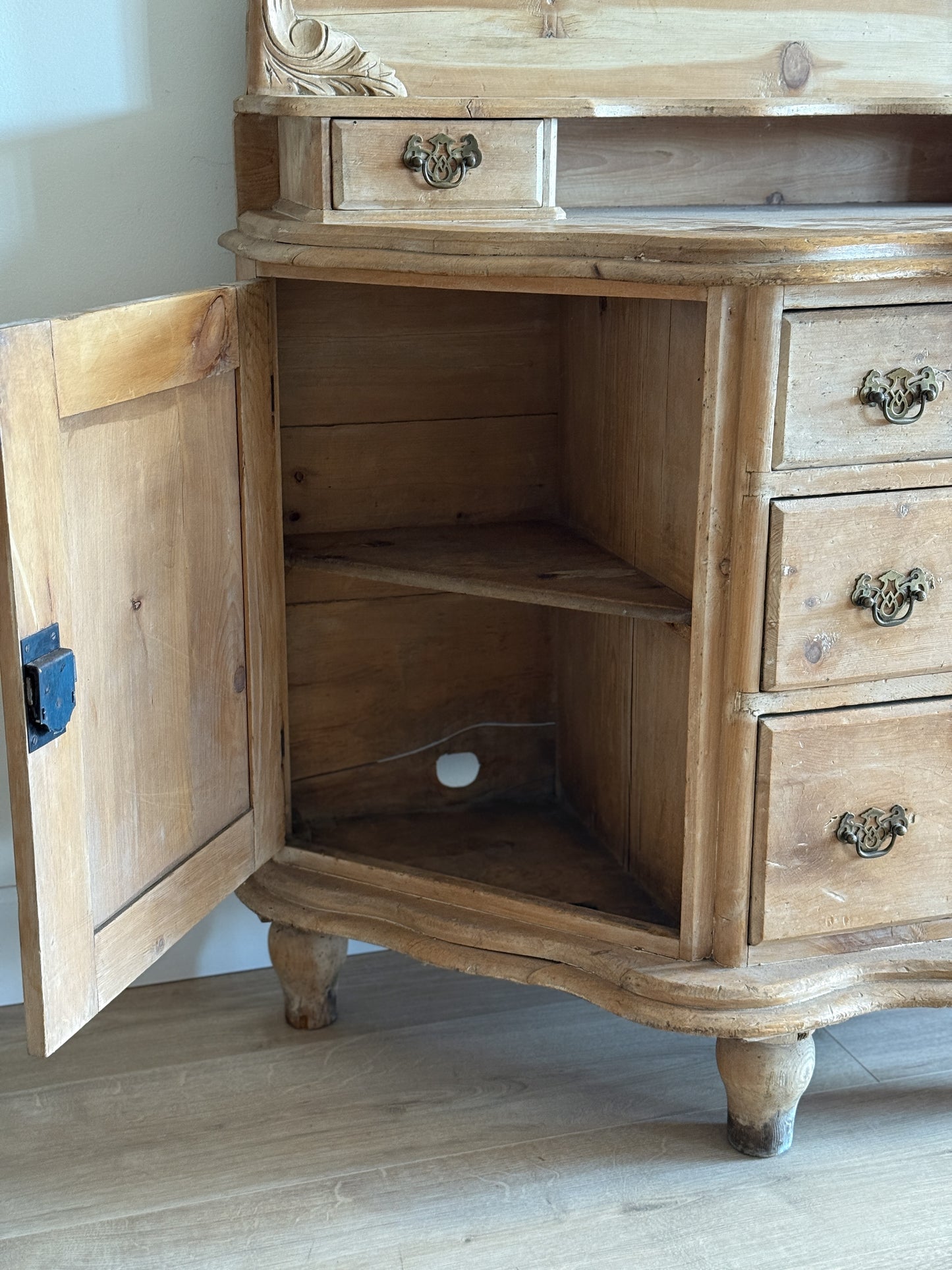 Antique English Pine Dressing Table/Sideboard