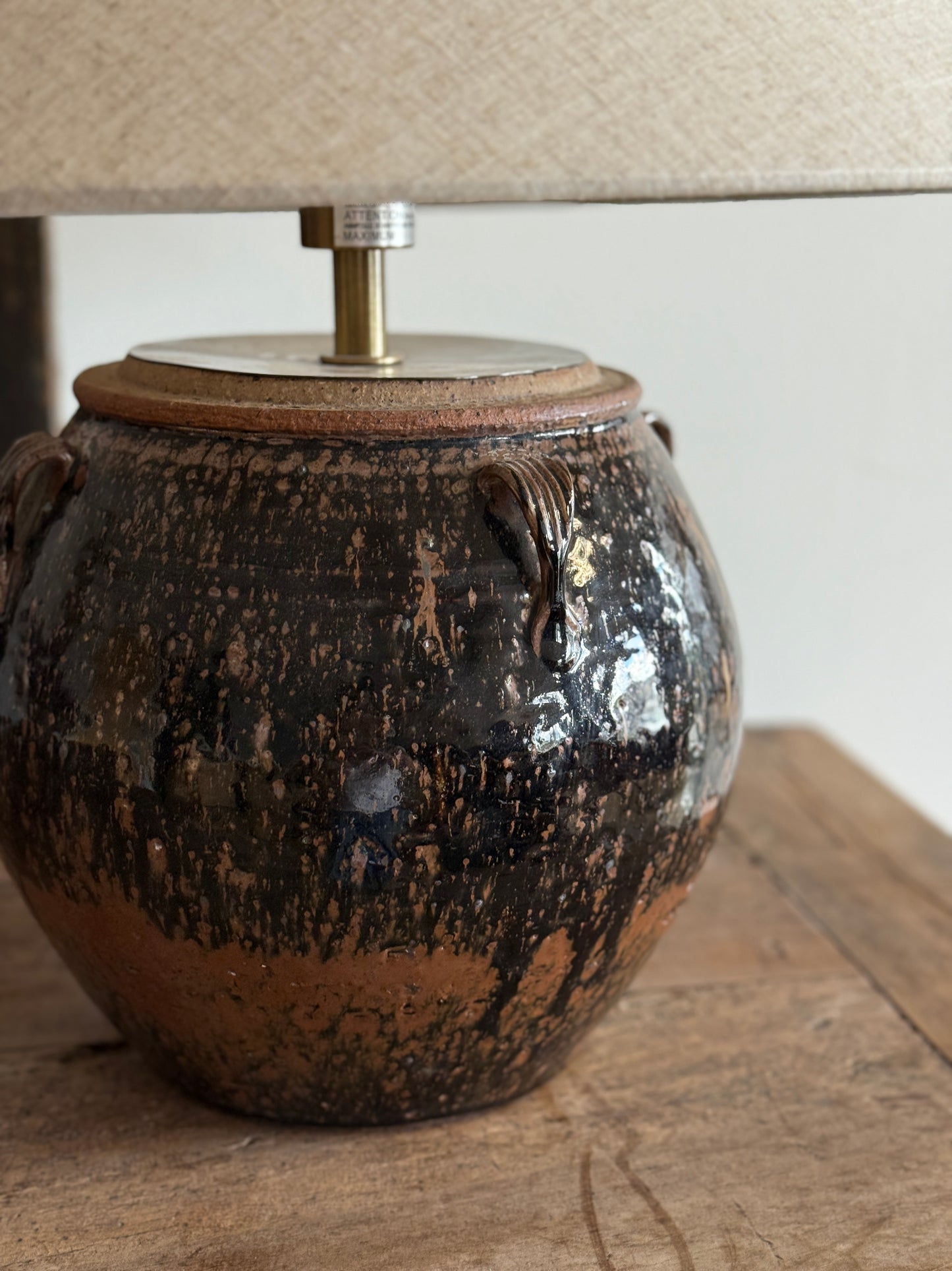 Vintage Pot lamps with Handles