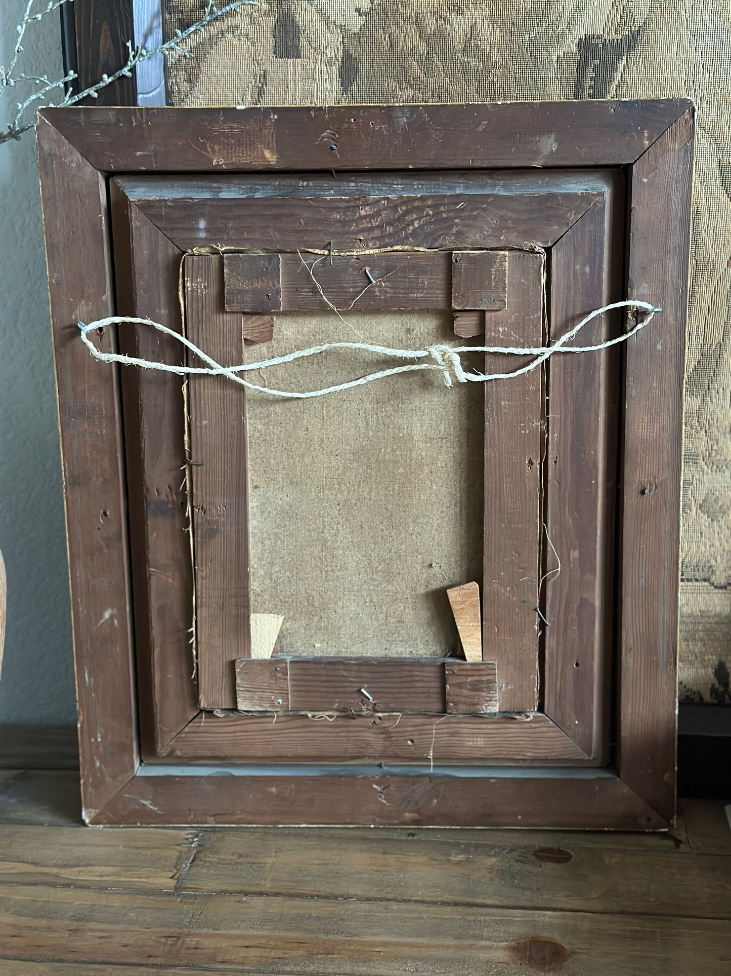 Original Antique Danish Oil Painting, Forest Landscape by R.Rasmussen