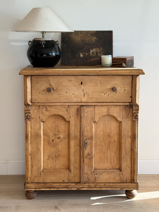 Antique European Pine Sideboard