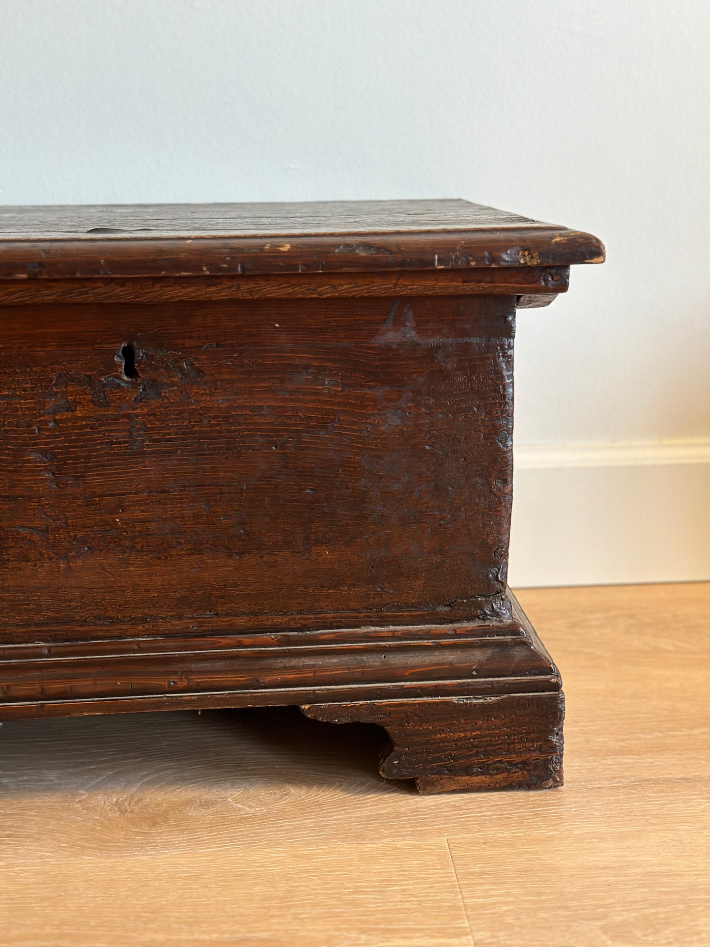 Rare Early 18th Century Italian Walnut Chest/Trunk