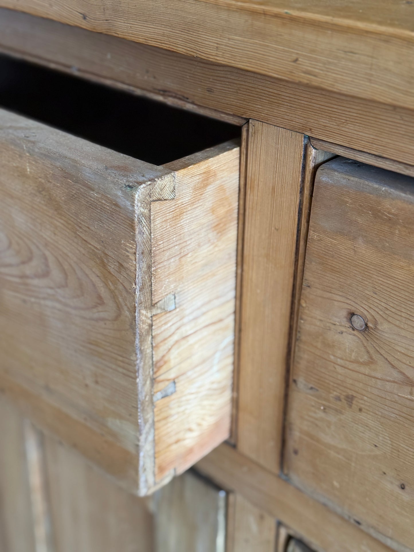 Antique English Pine Hutch
