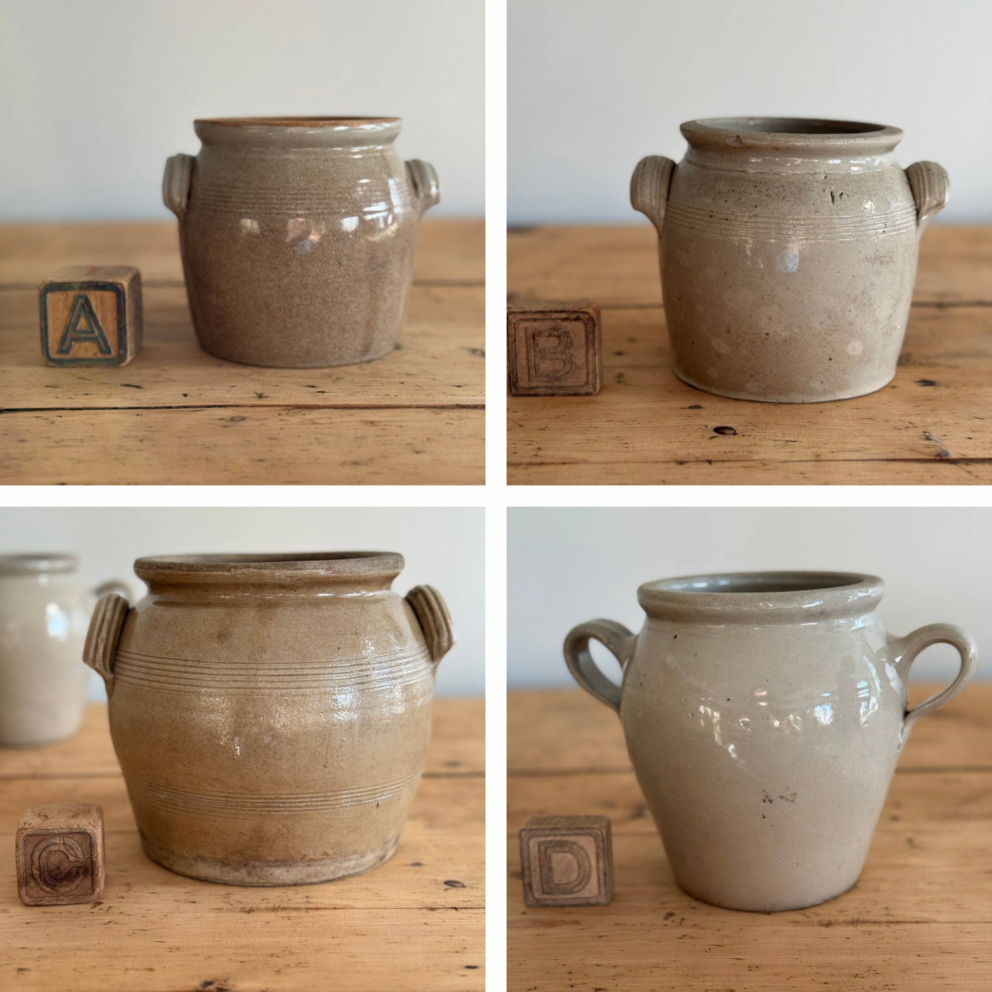 Vintage French Confit Pots