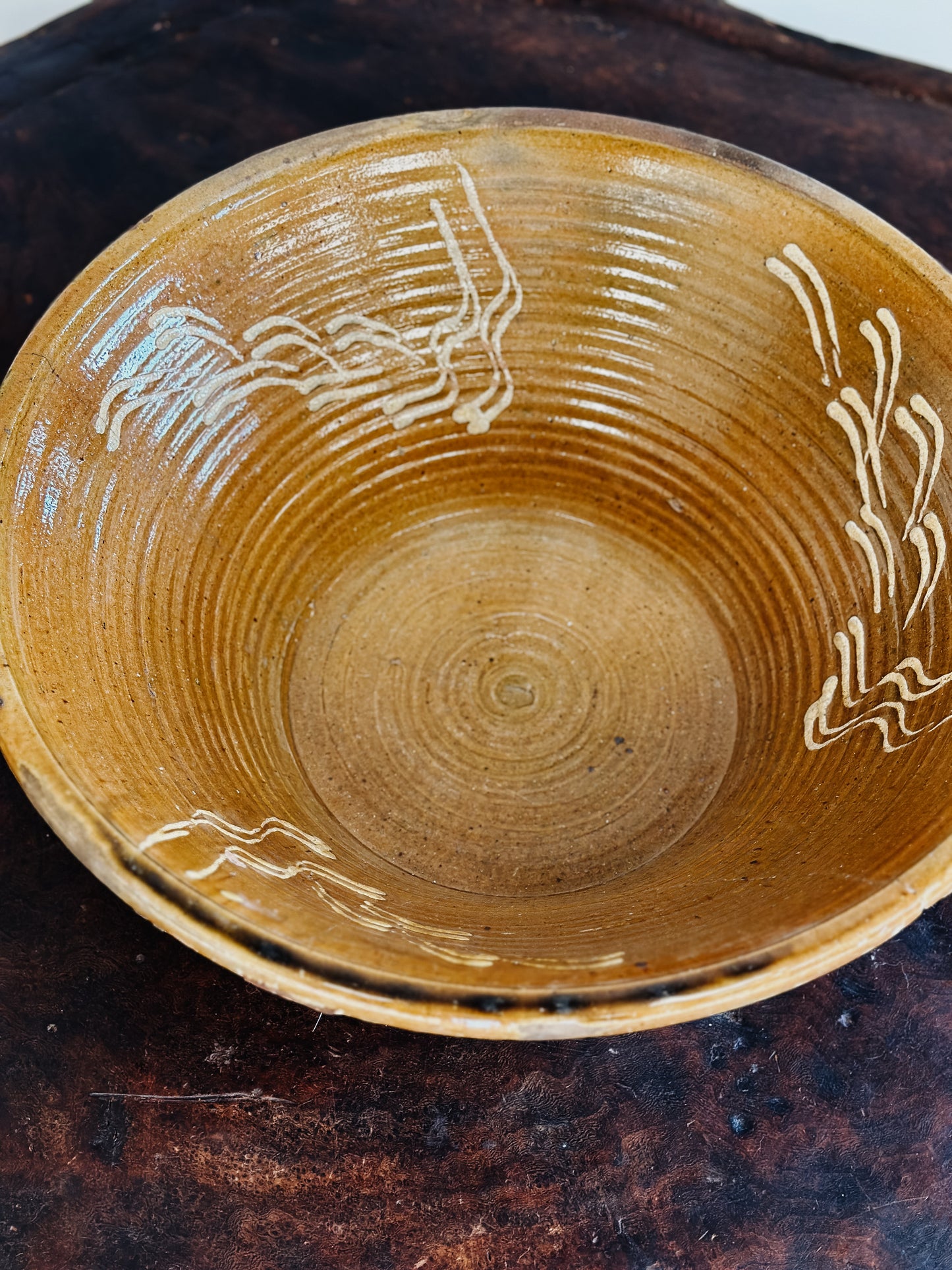 Antique Spanish Terracotta Olive Bowl