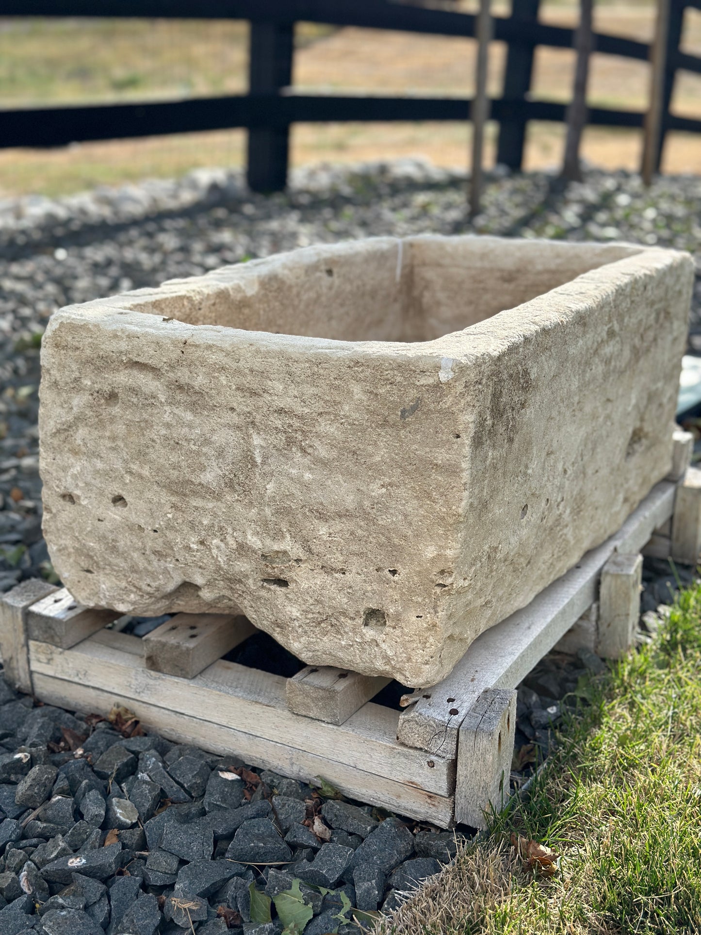 Large Antique Limestone Troughs/Planters