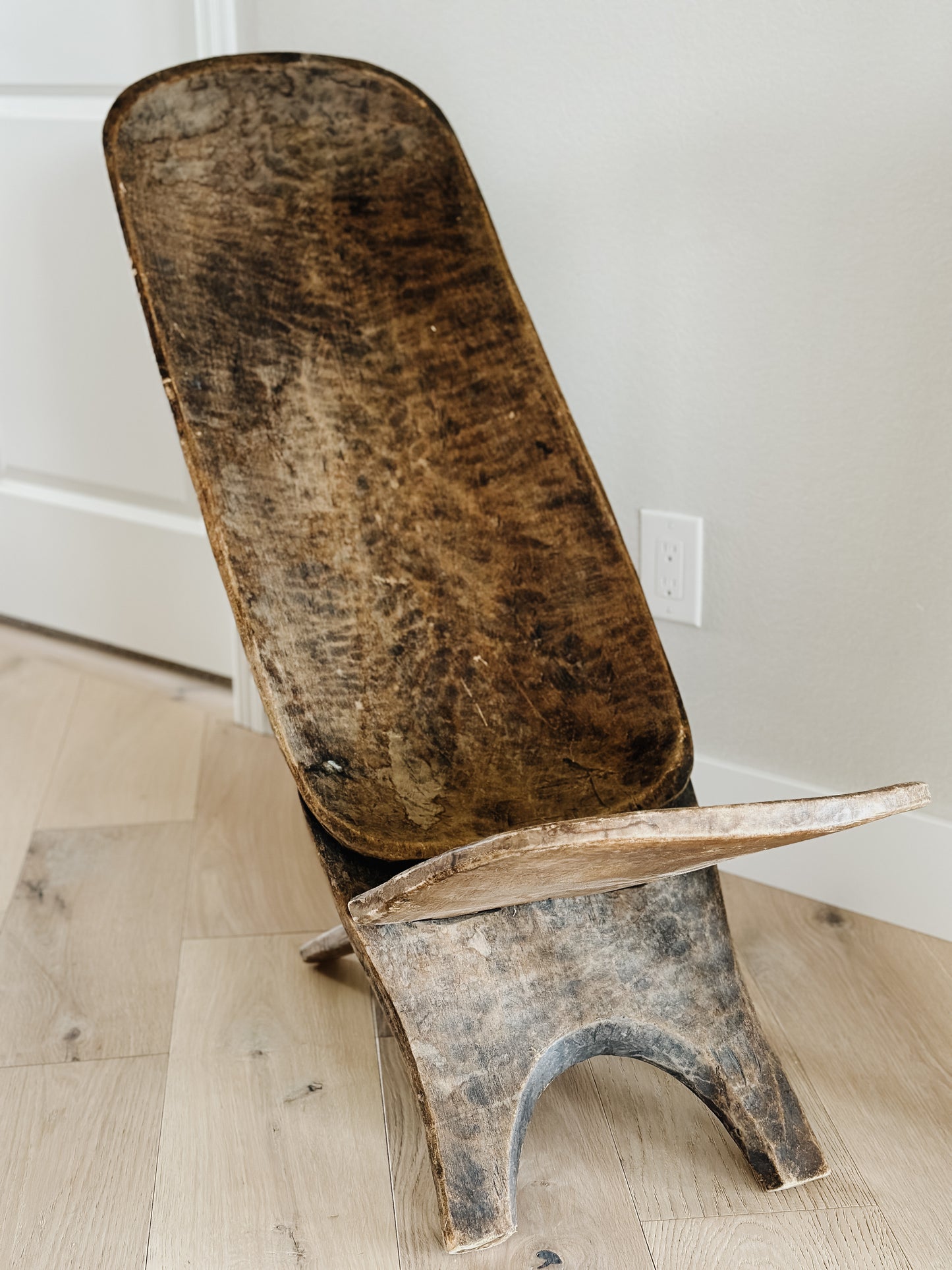 Antique Hand Carved Senufo Stargazer Chair