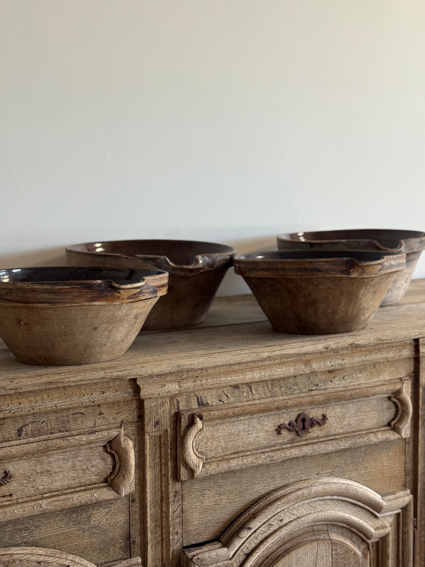 Antique French Dairy/Tian Bowls
