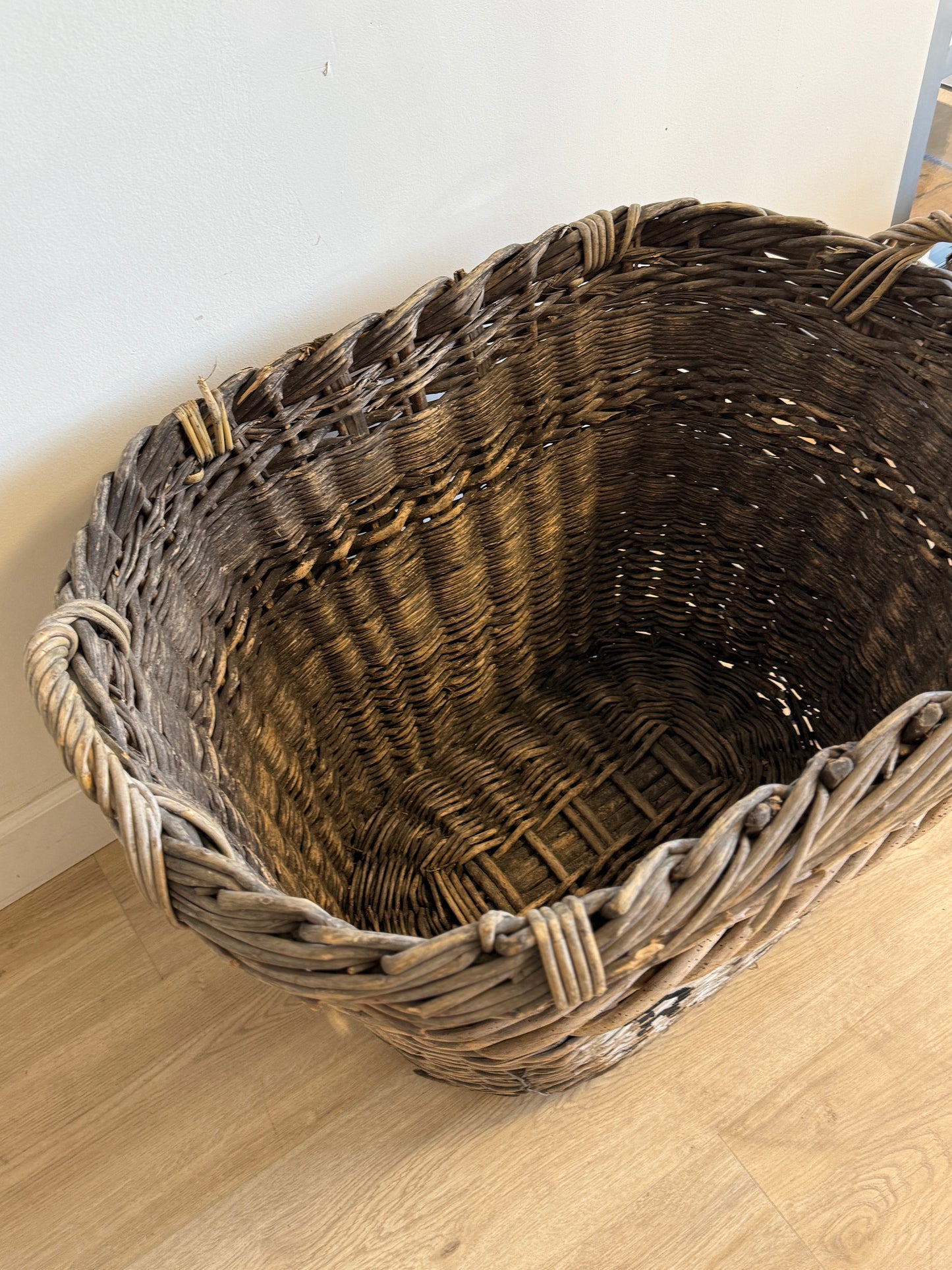 Antique French Champagne Basket