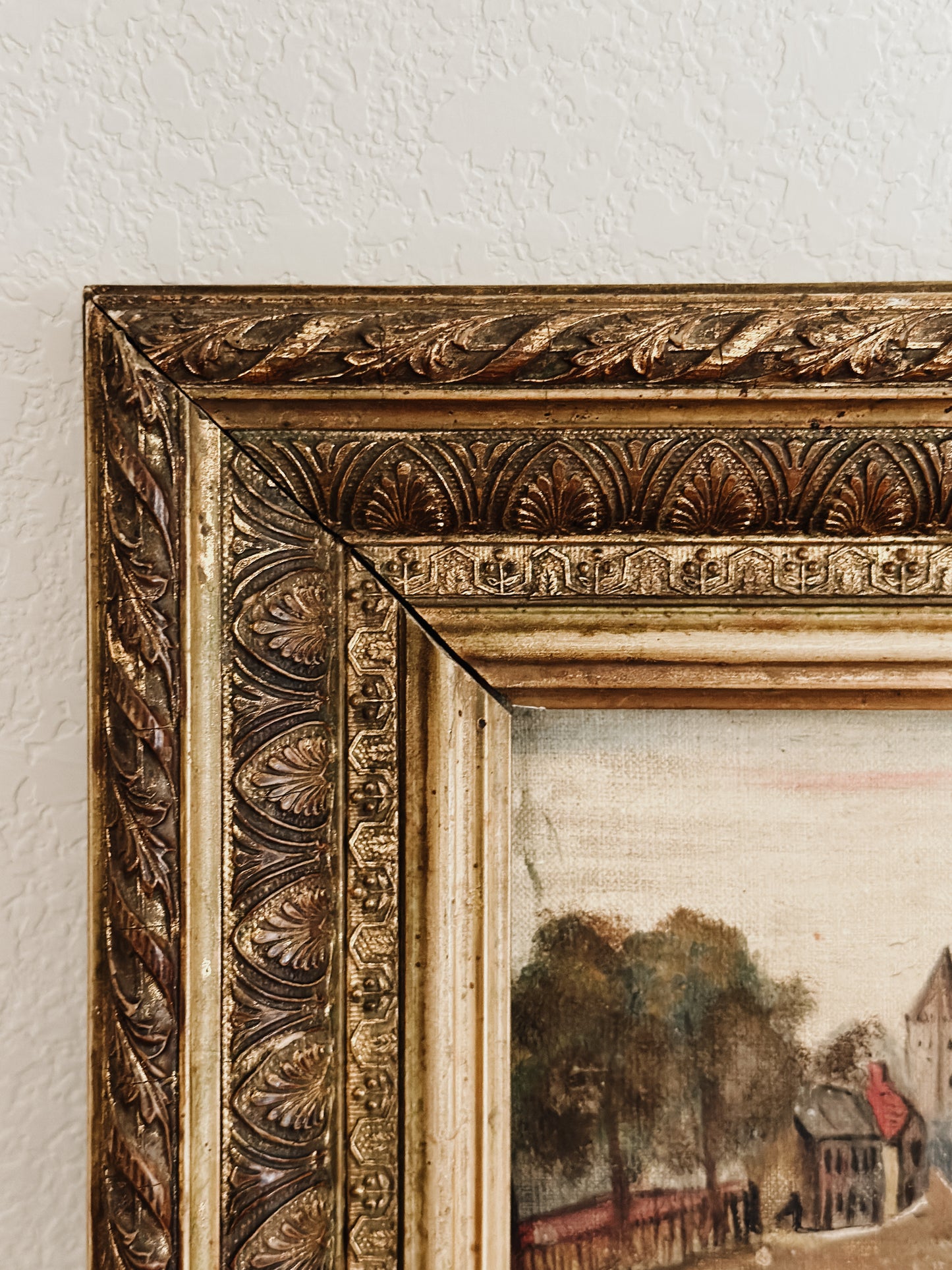 Original Antique European Oil Painting, by Kert