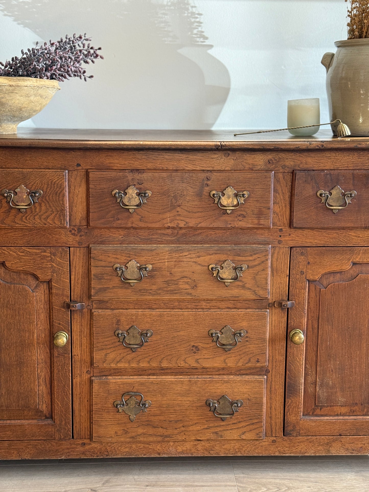 Antique English Oak Sideboard