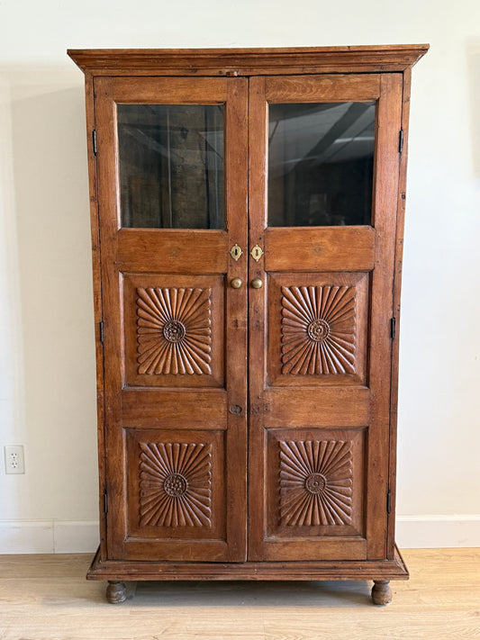 19th Century English Teak Cupboard/Hutch