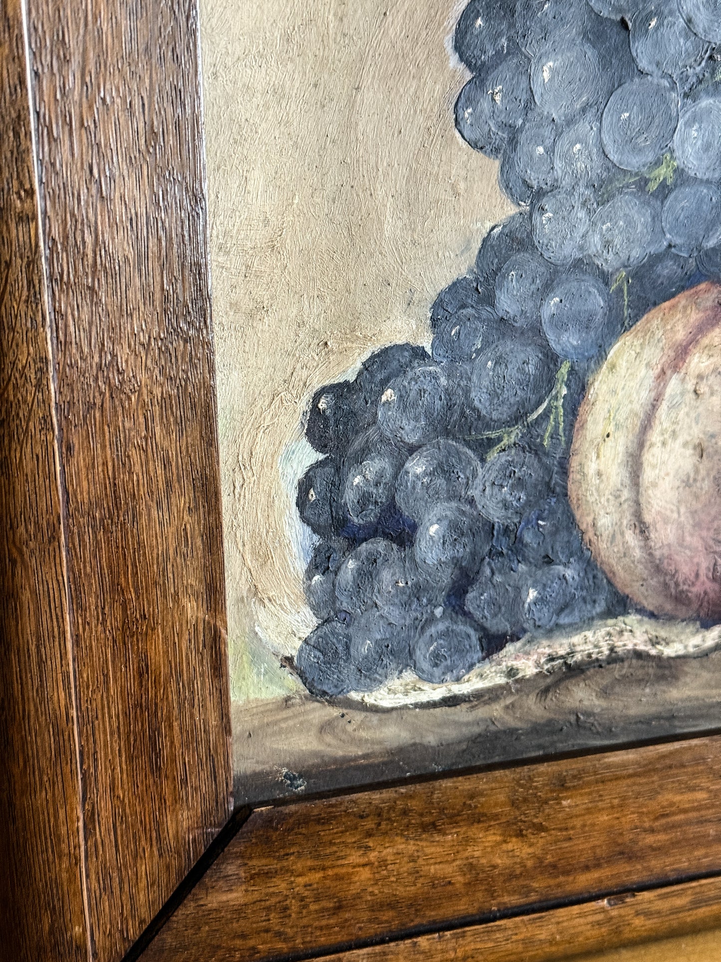 Antique English Oil Painting on Slate