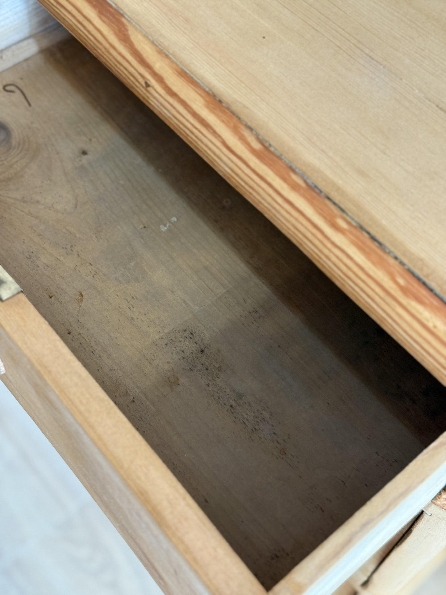 Antique English Pine Dresser/Chest of Drawers