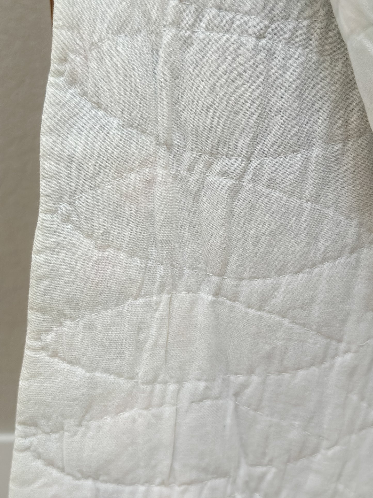 Antique Hand Stitched Quilt, Pastel Stars