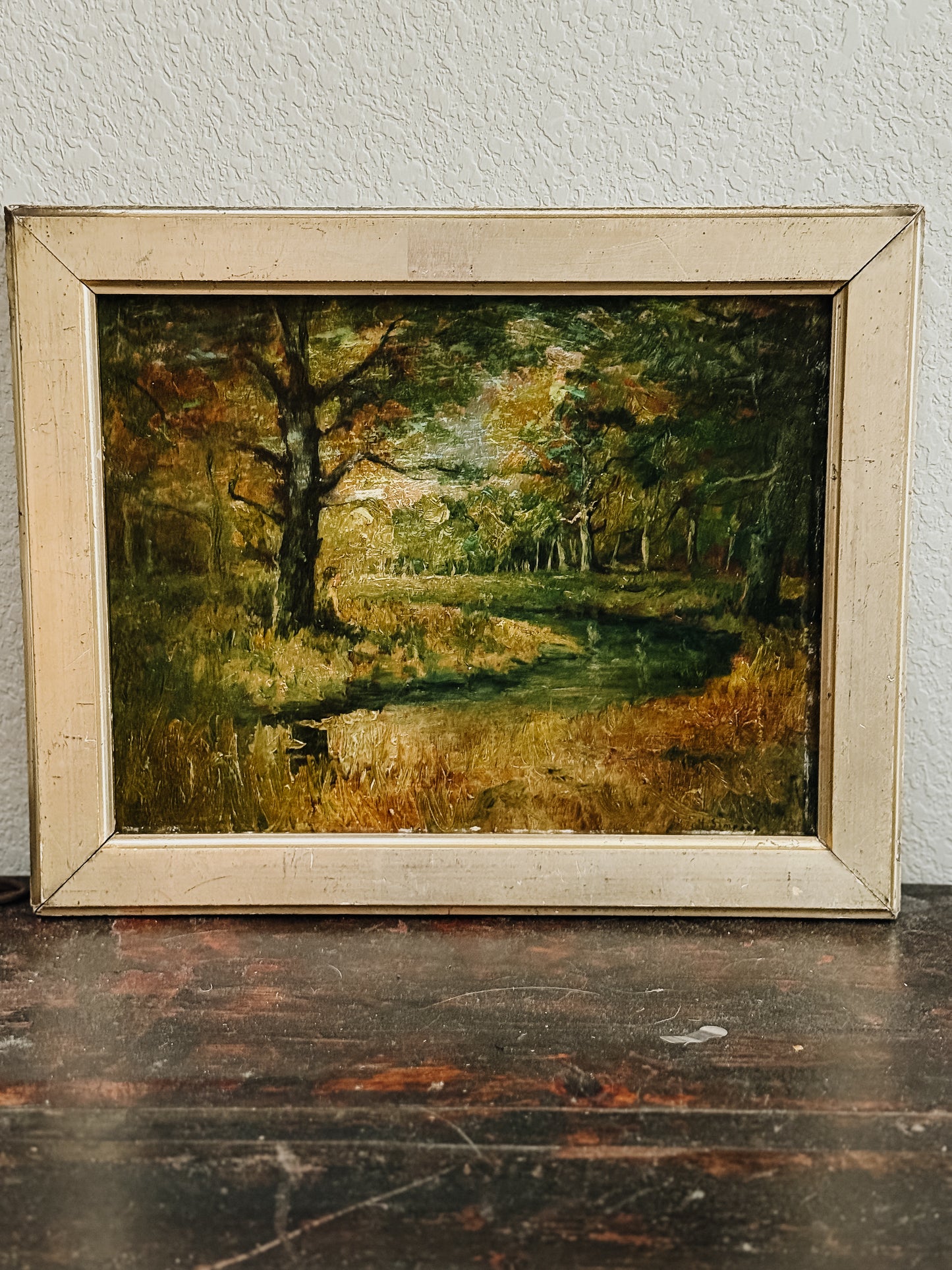 Original Mid Century English Oil Painting by H. Simpson