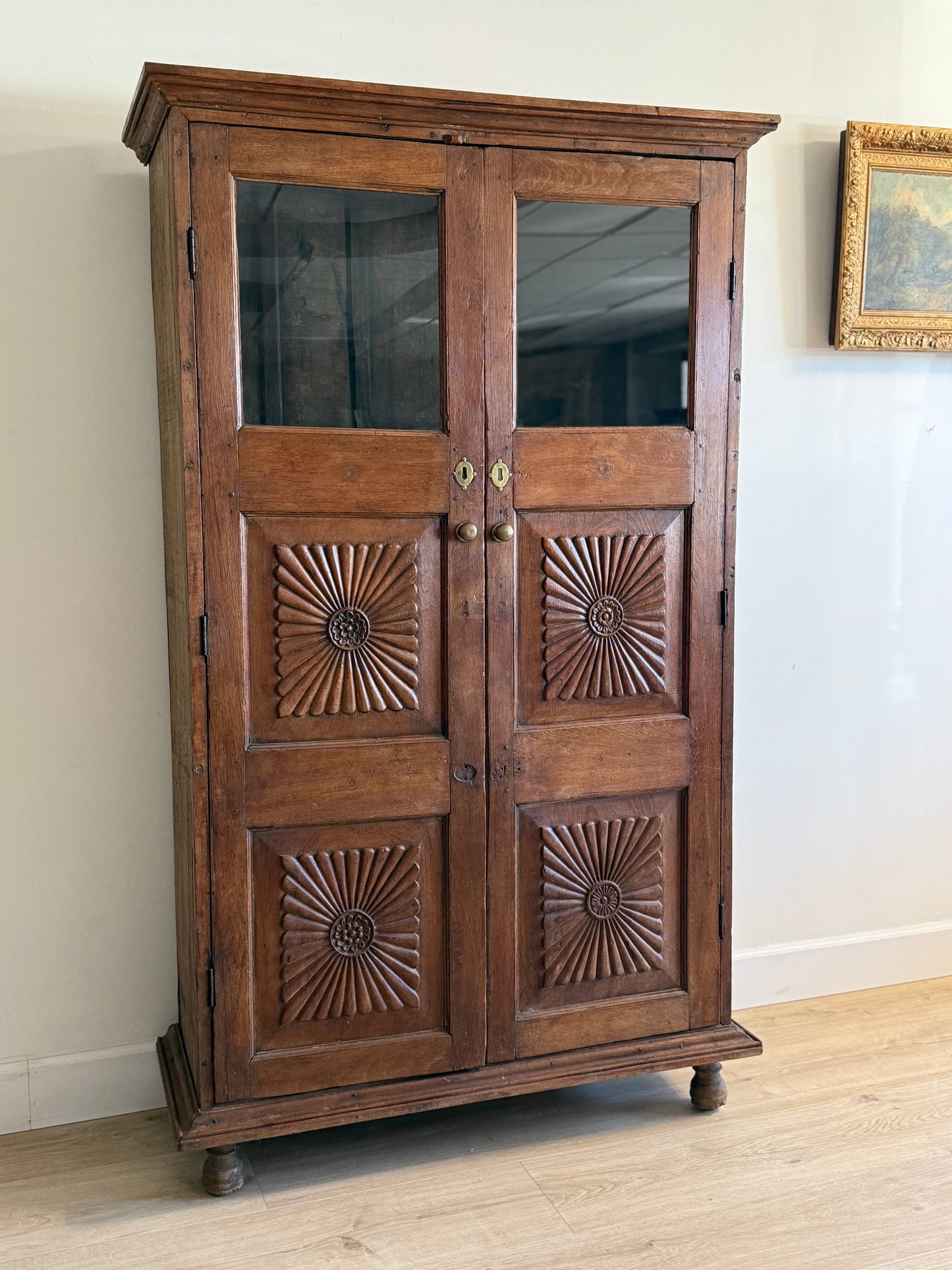 19th Century English Teak Cupboard/Hutch