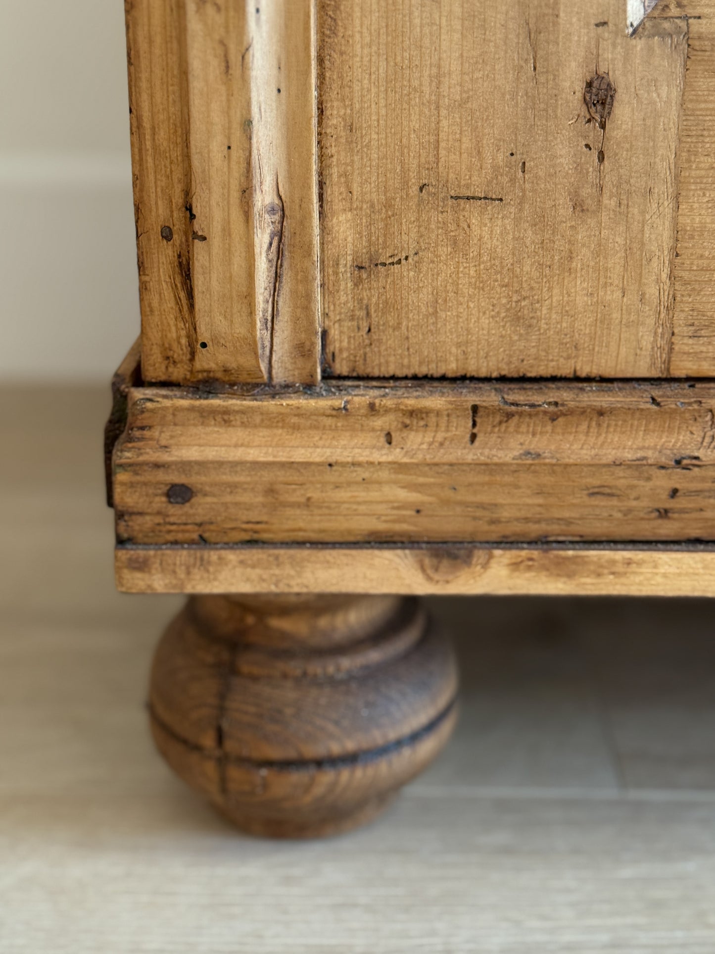 Antique European Pine Sideboard