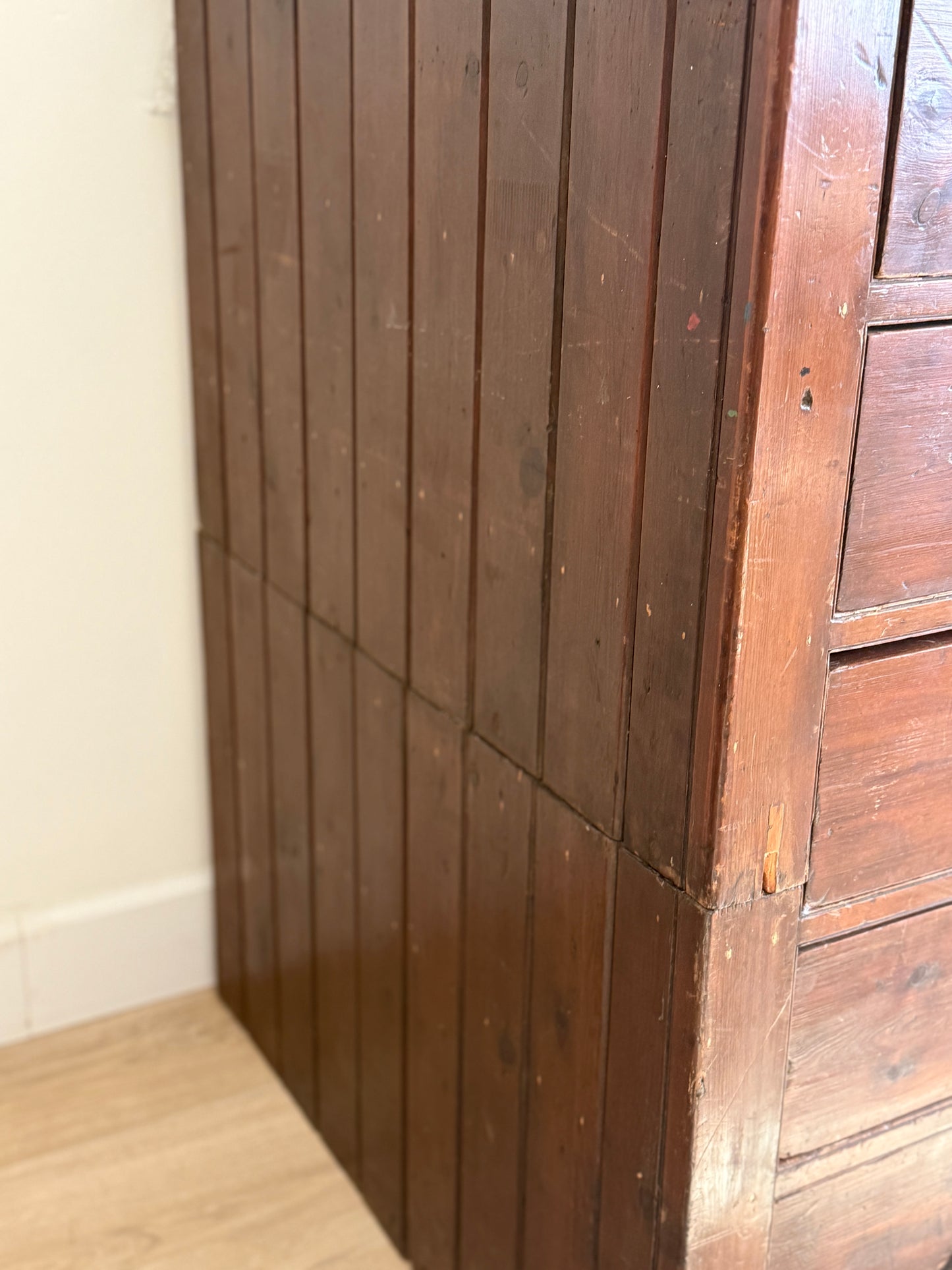 Large Antique English Filing Chest of Drawers/Dresser