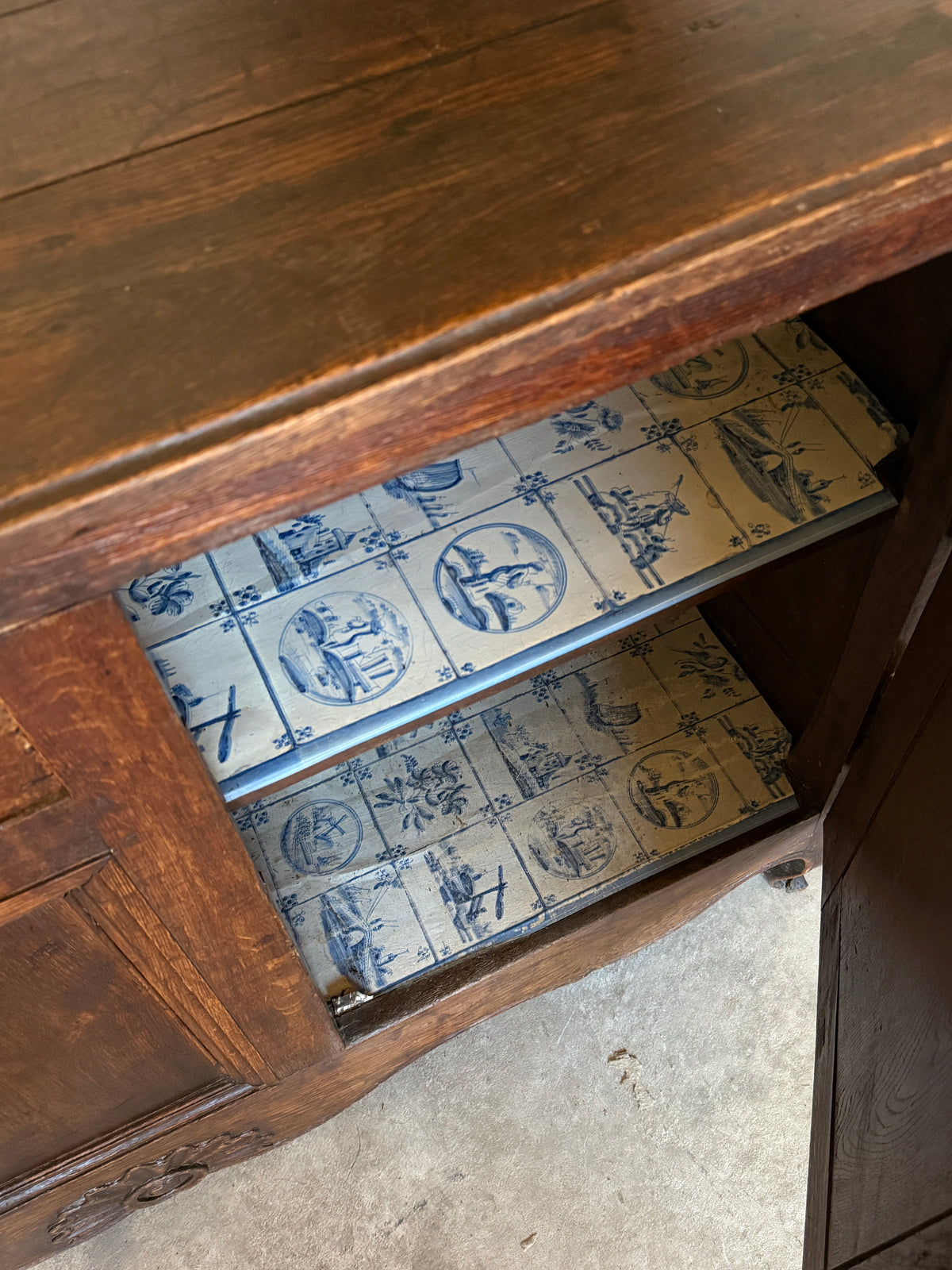 French Oak Sideboard c.1800