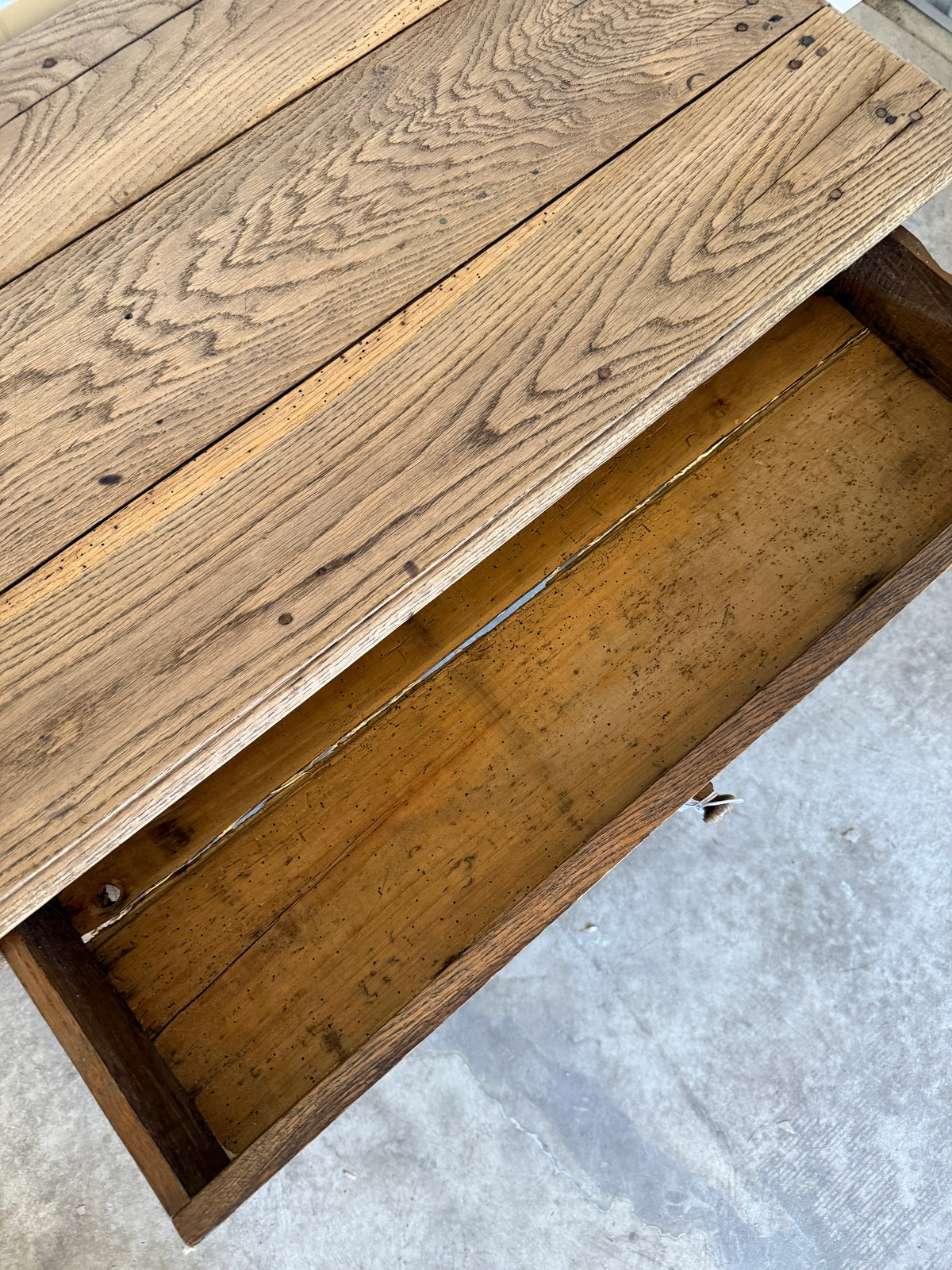 French Oak Side Table c.1850