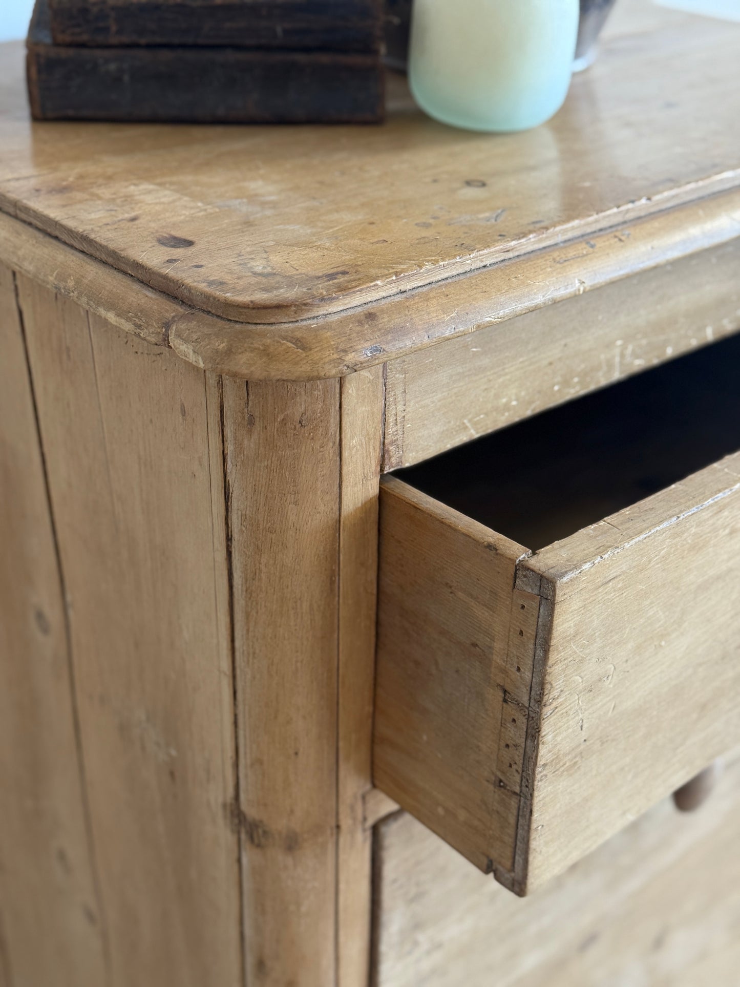 Antique English Pine Dresser/Chest of Drawers