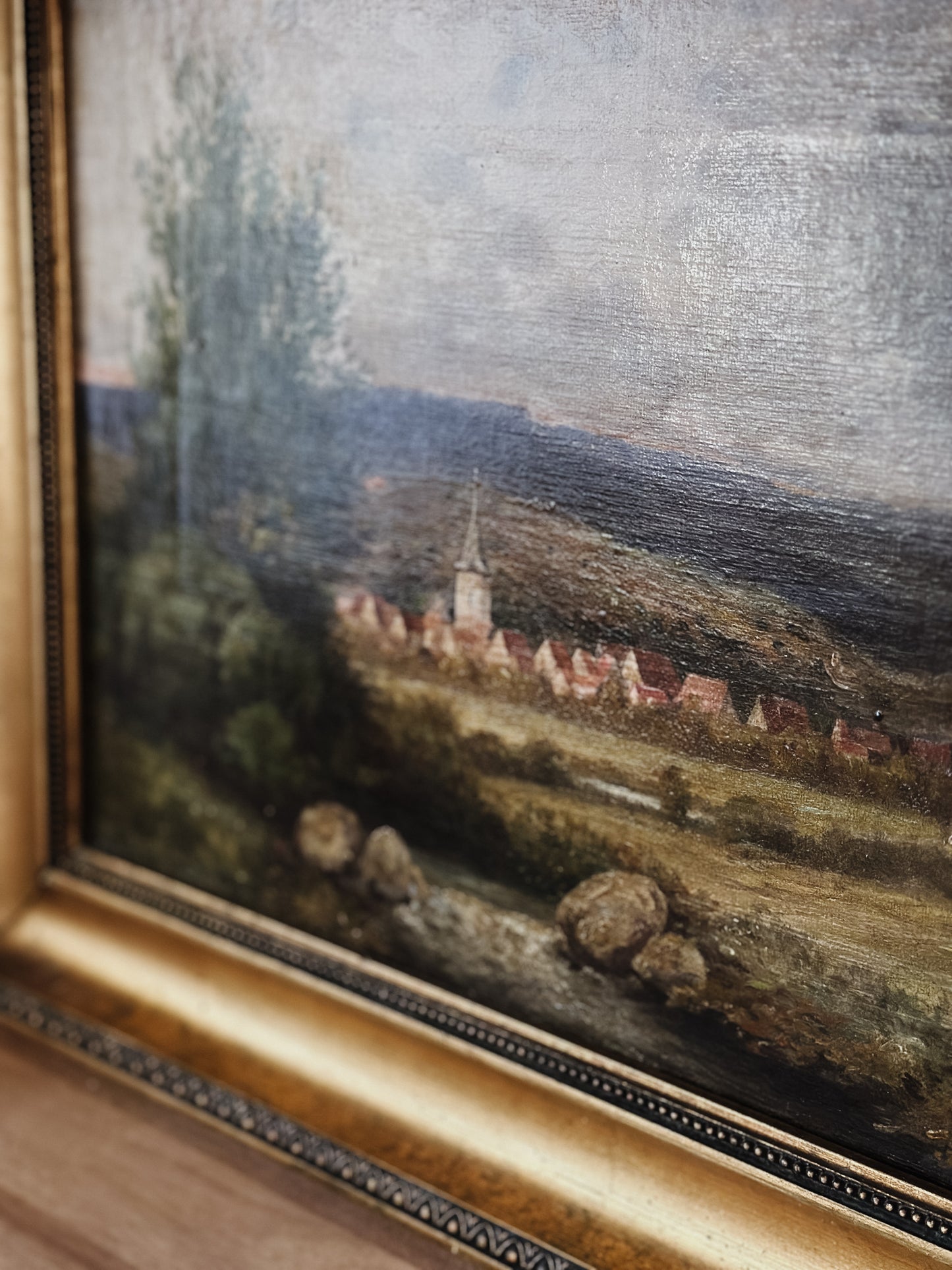 Original Antique European Oil Painting