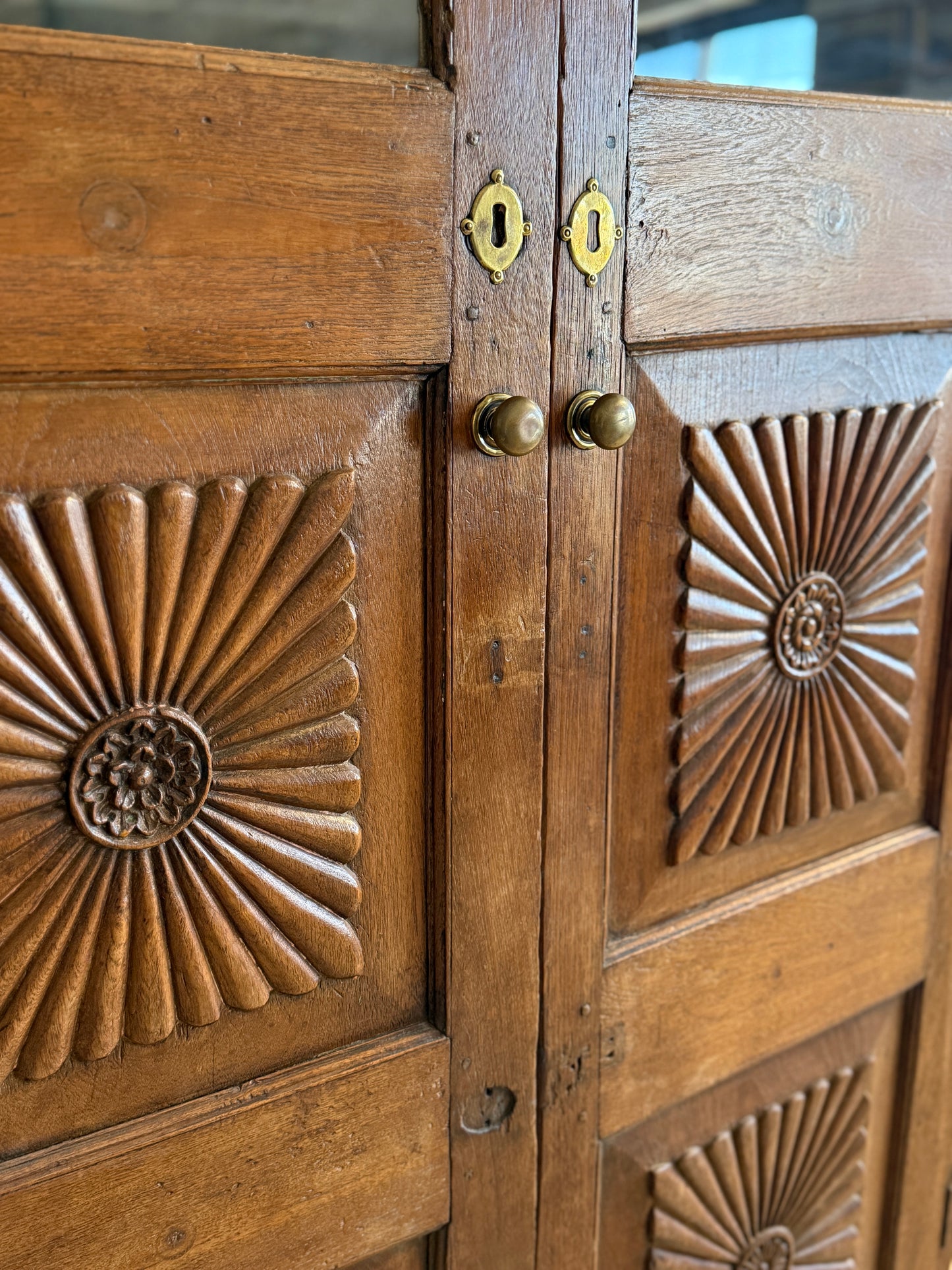 19th Century English Teak Cupboard/Hutch