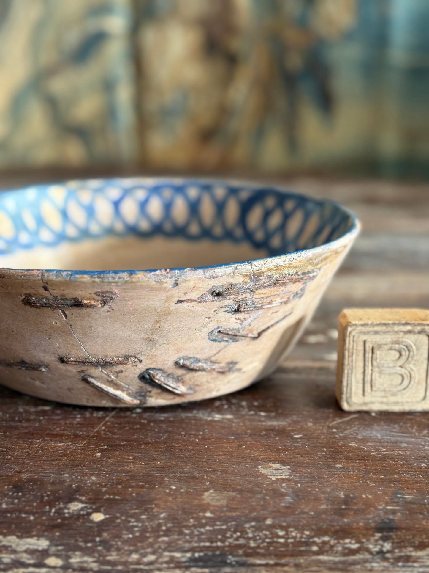 Rare Antique Spanish Fajaluaza Bowls - Medium