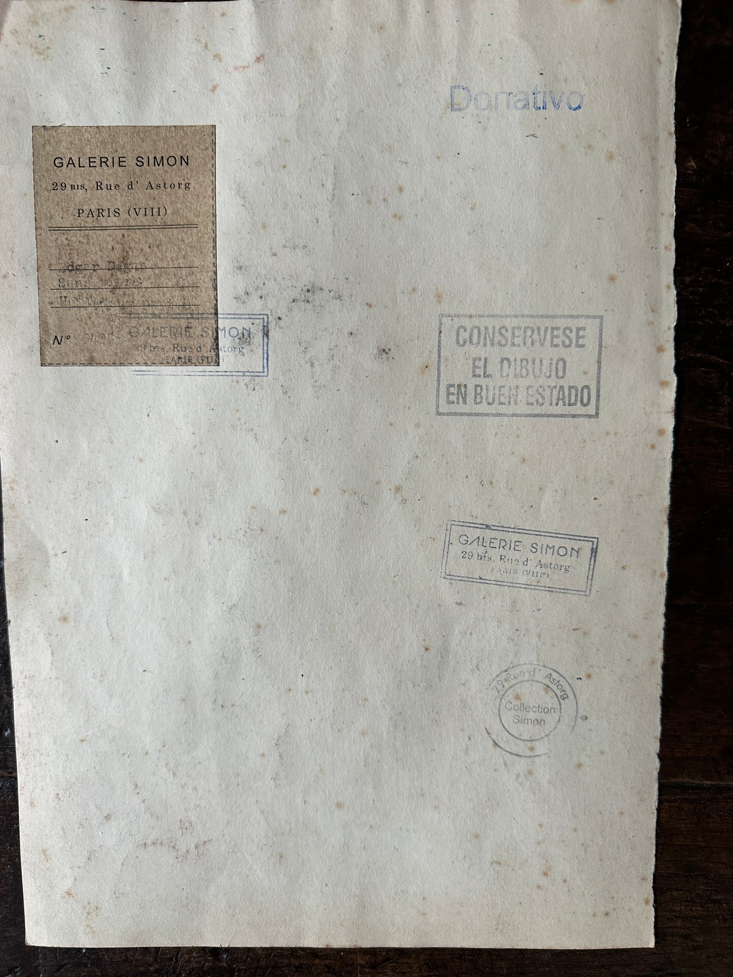 Antique Degas Watercolor (reproduction)