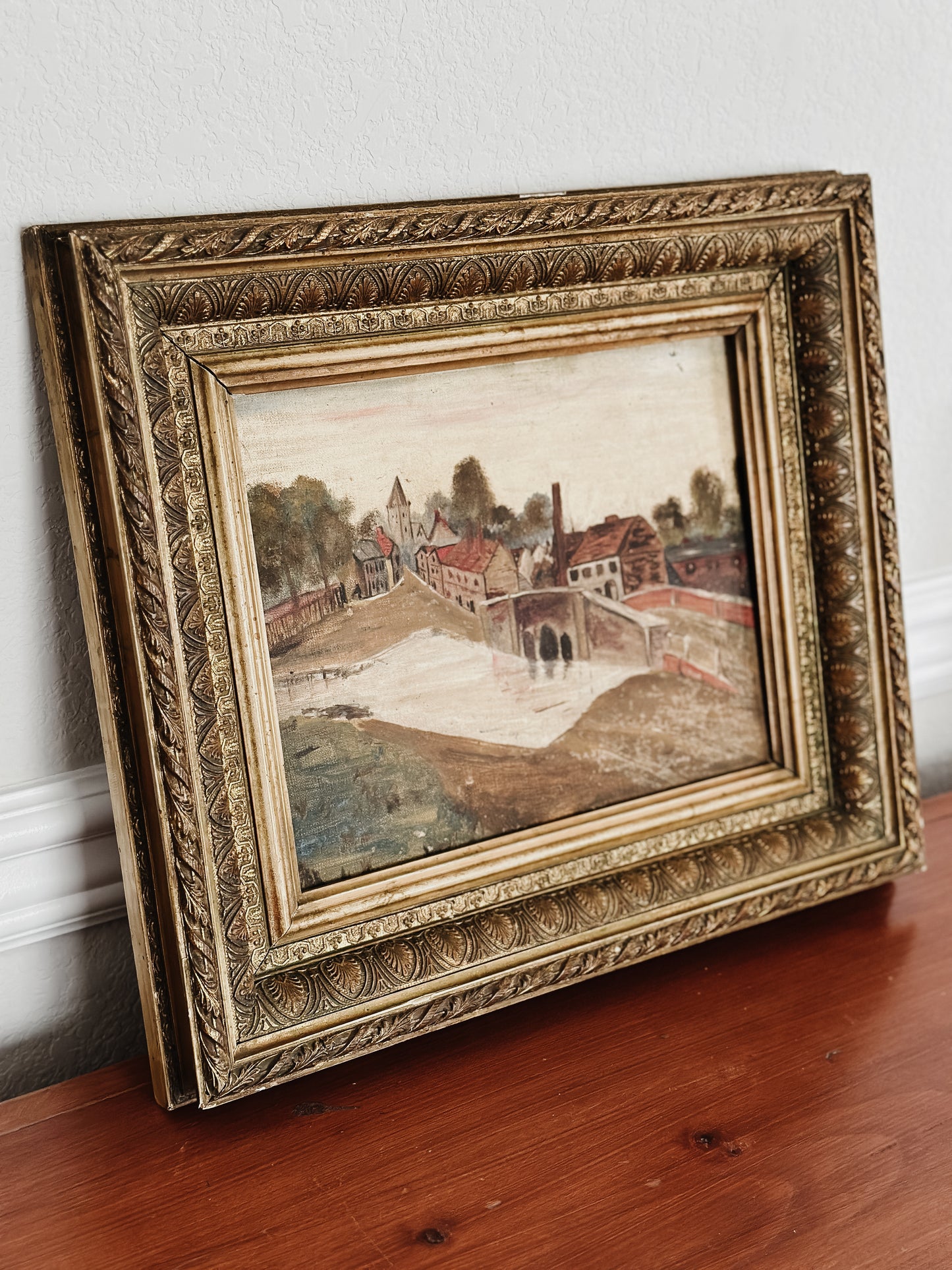 Original Antique European Oil Painting, by Kert