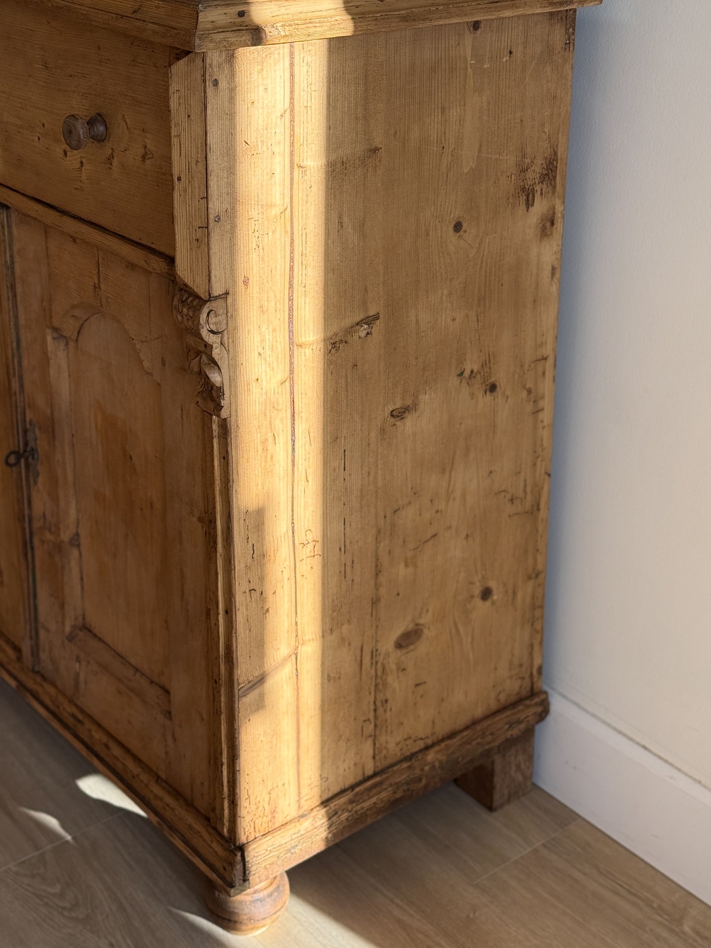 Antique European Pine Sideboard