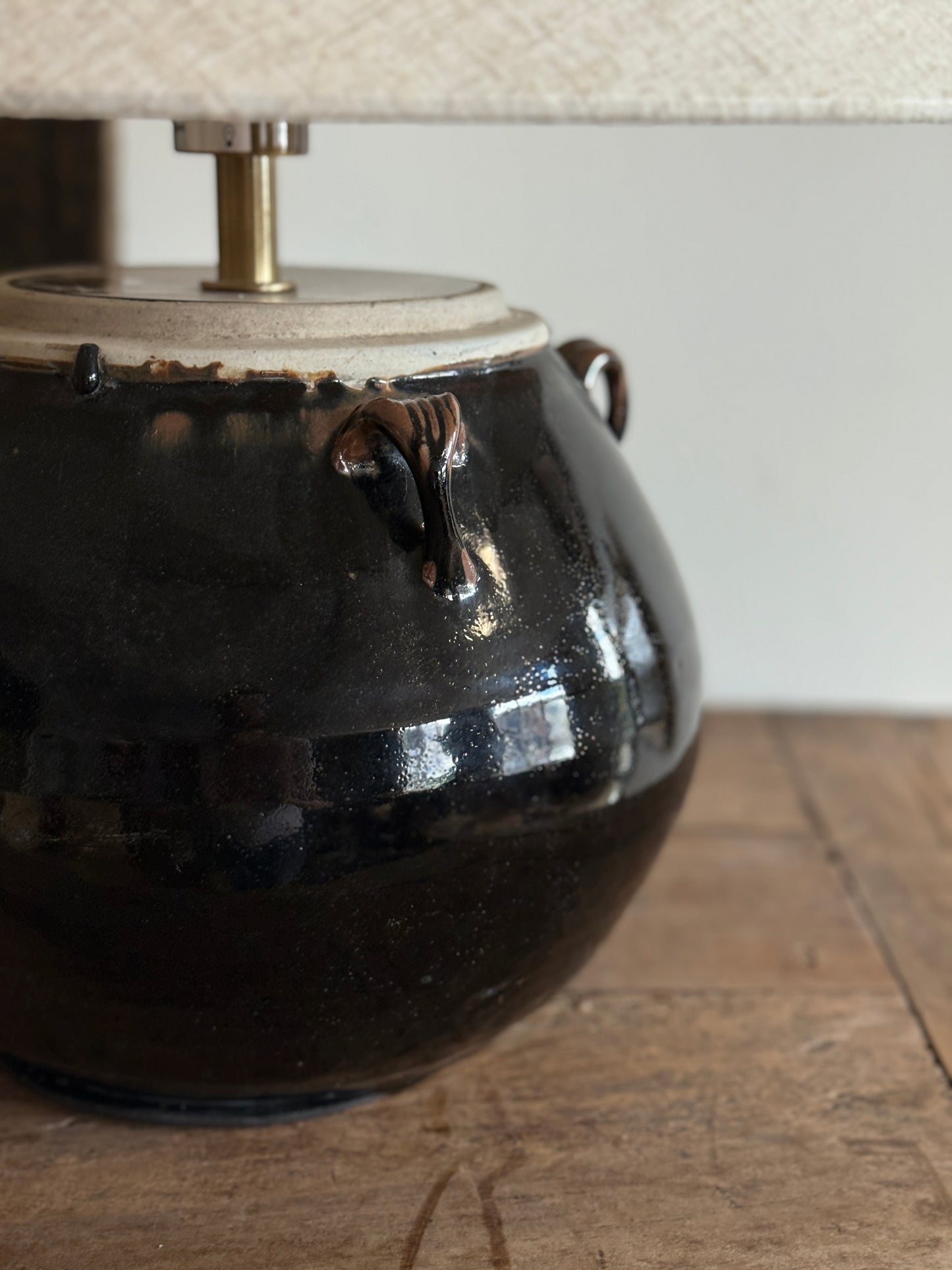 Vintage Pot lamps with Handles