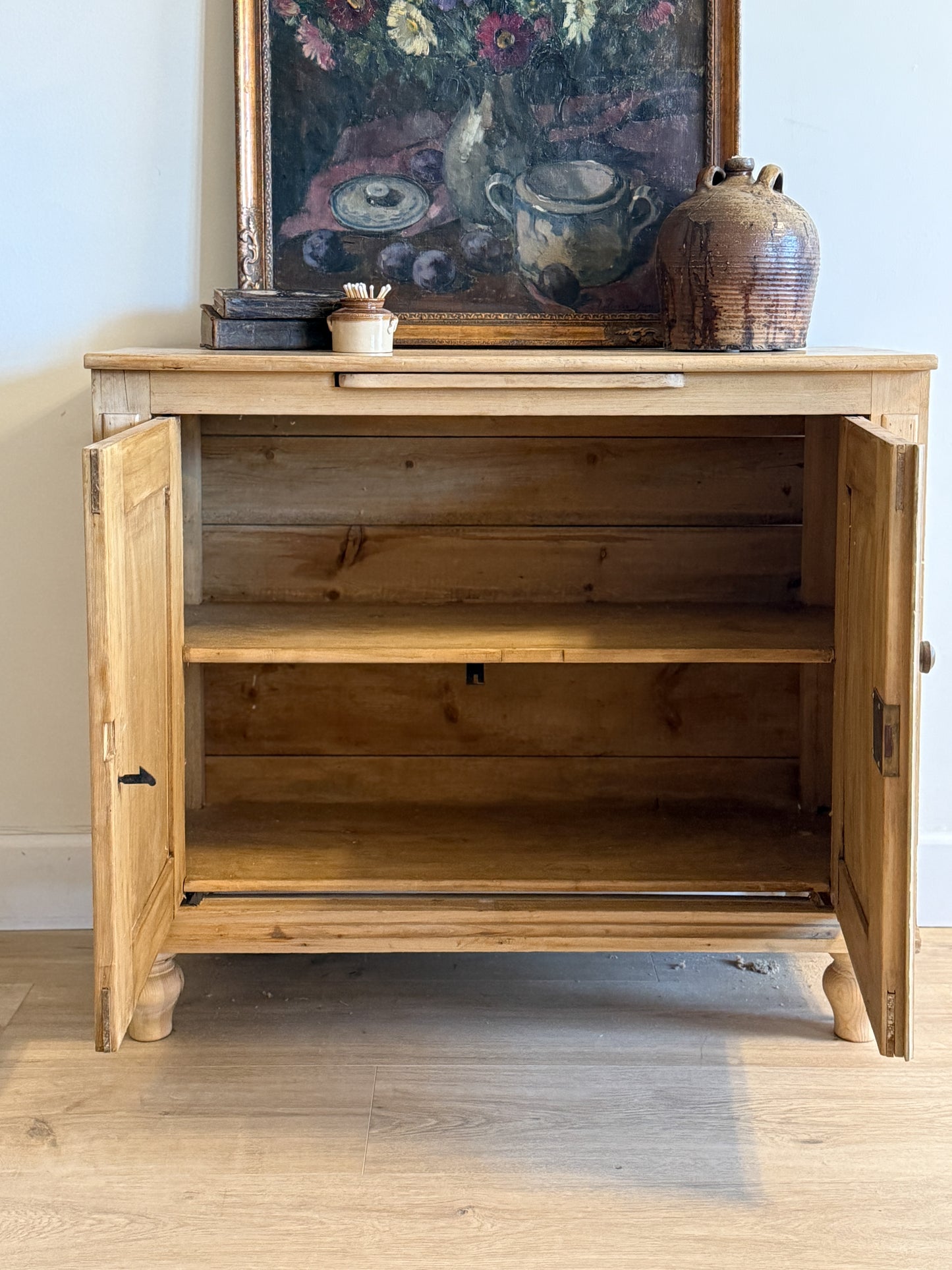 Antique English Pine Sideboard
