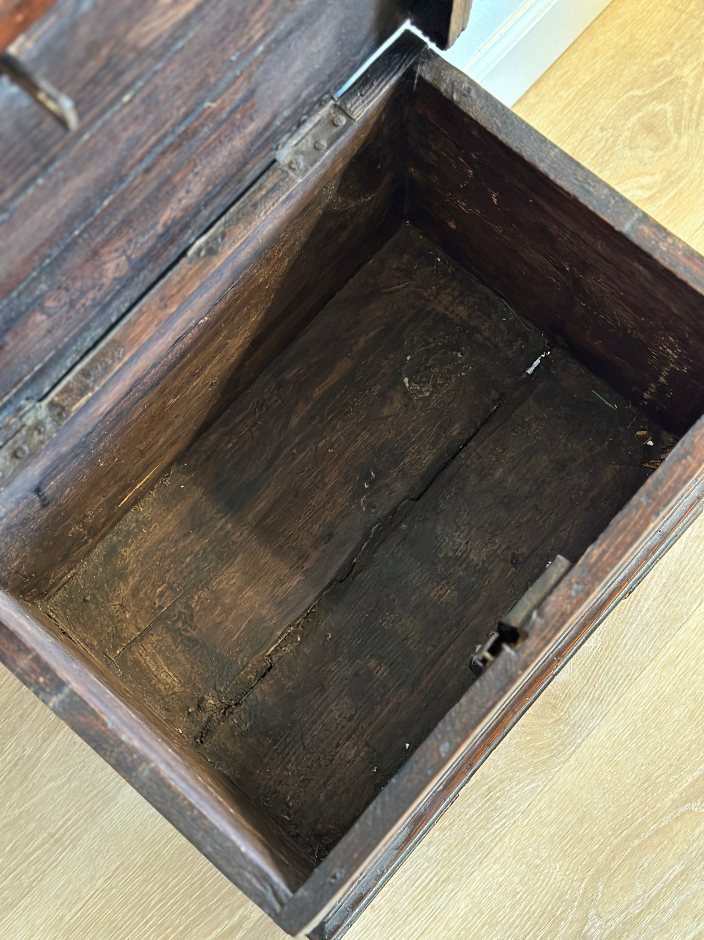 Rare Early 18th Century Italian Walnut Chest/Trunk