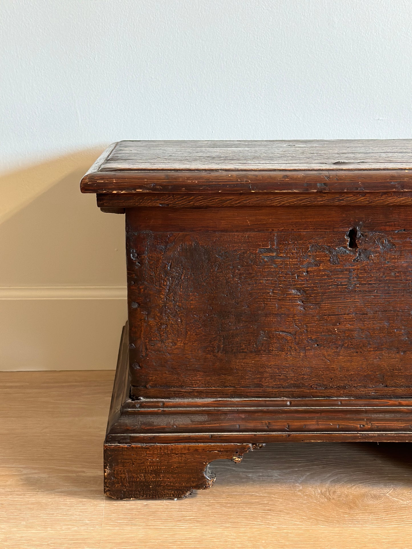 Rare Early 18th Century Italian Walnut Chest/Trunk
