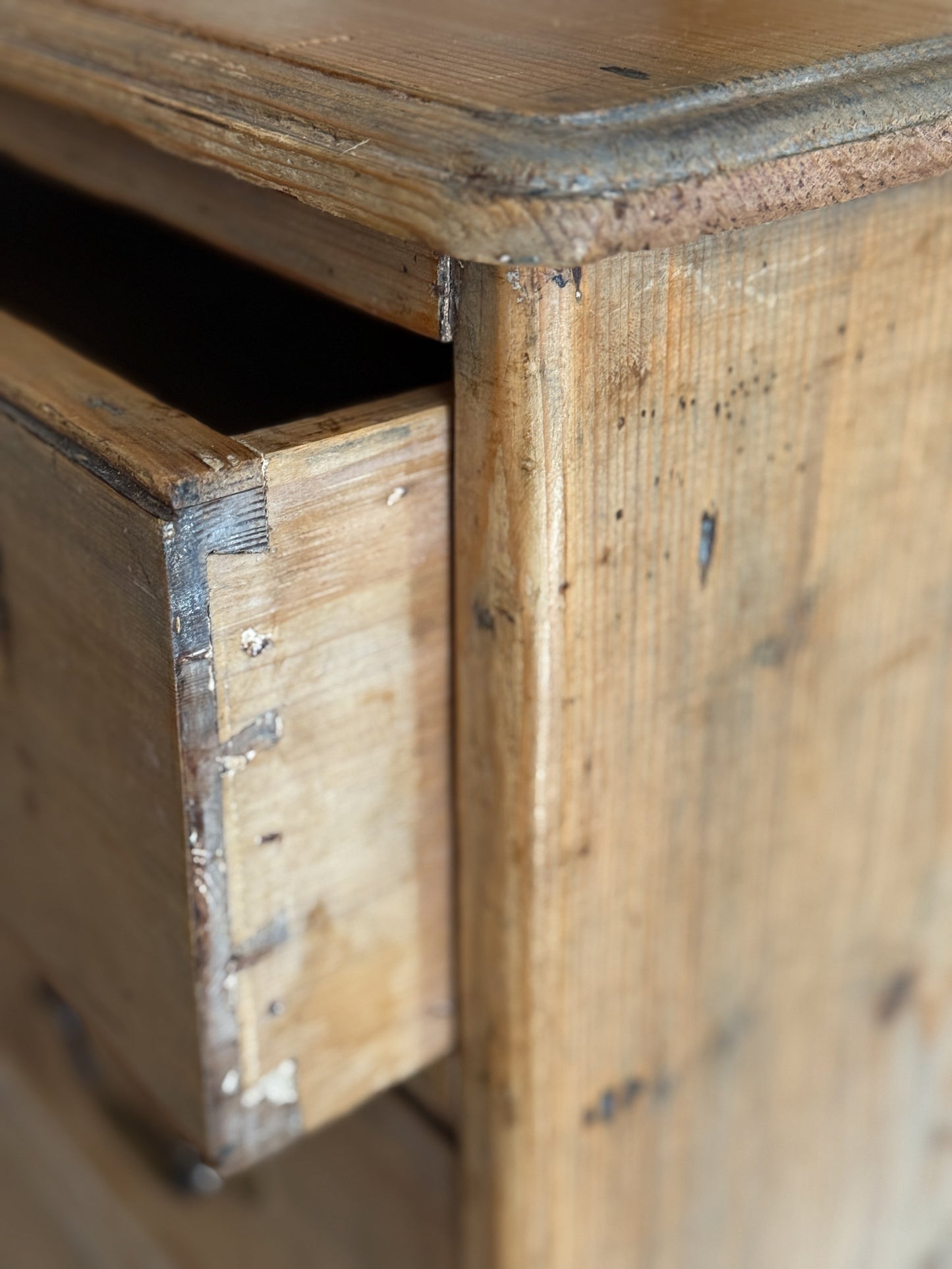 Antique English Tall Boy Chest of Drawers
