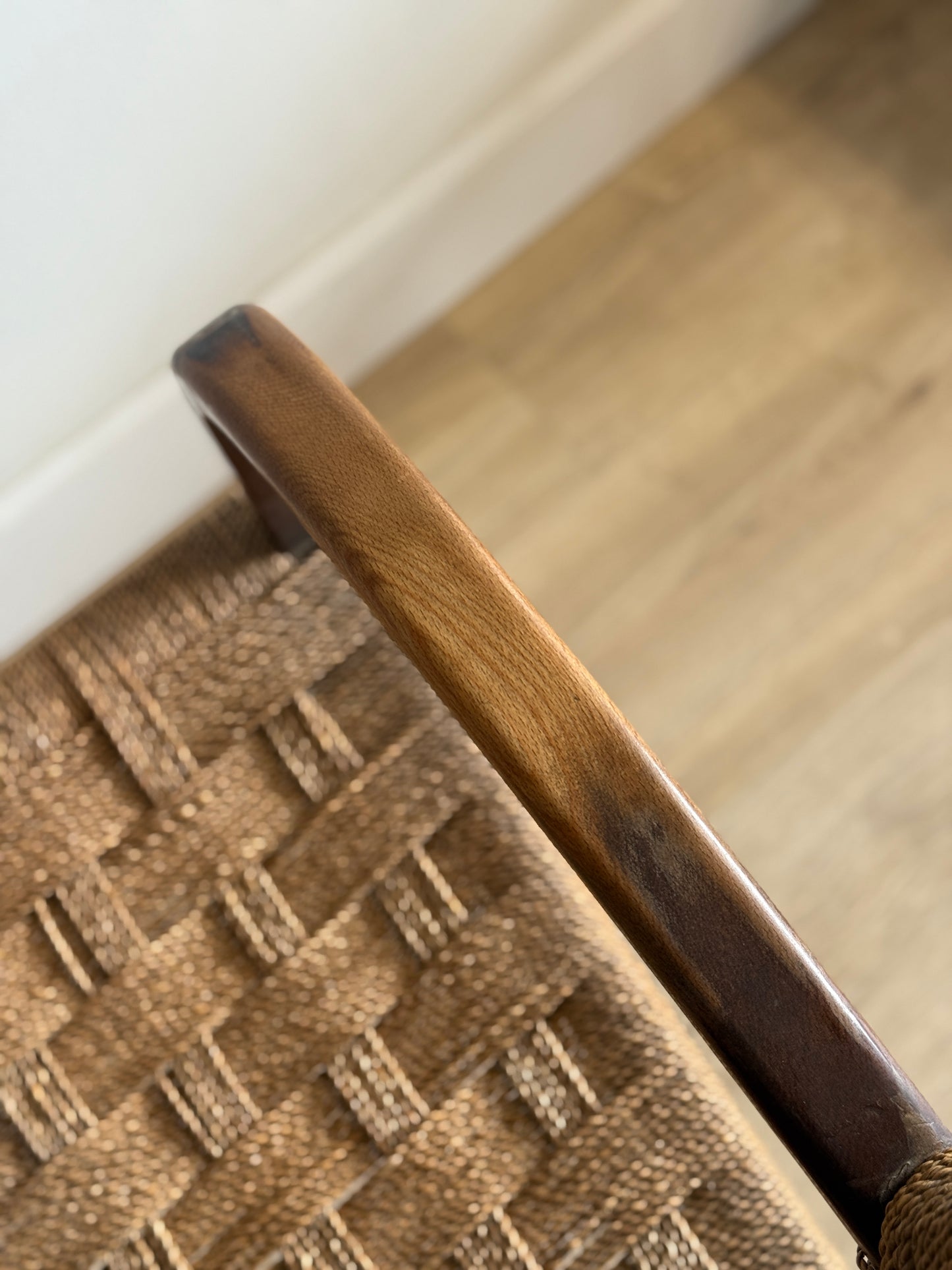 European Art Deco Rush Chair