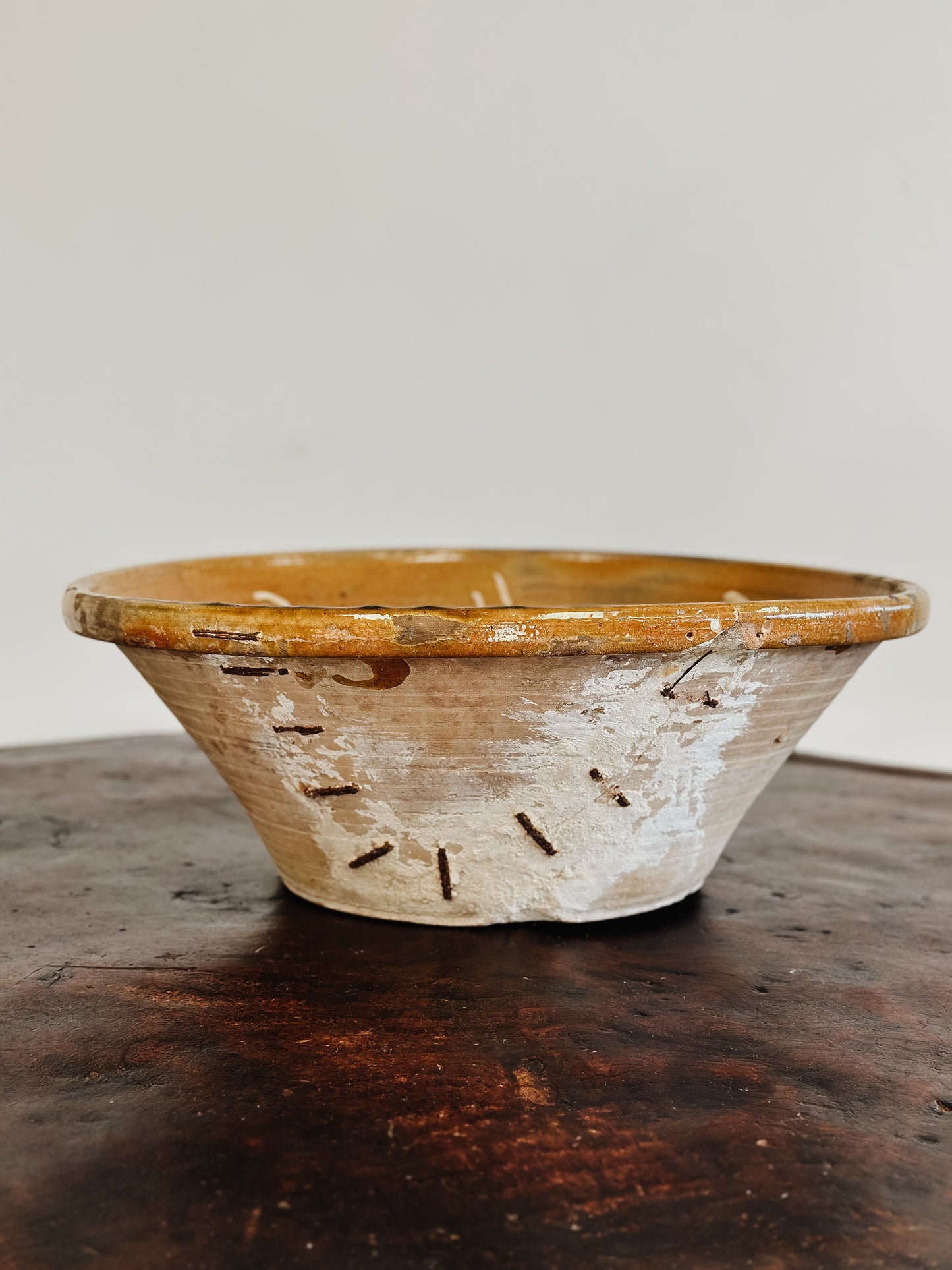 Antique Spanish Terracotta Olive Bowl