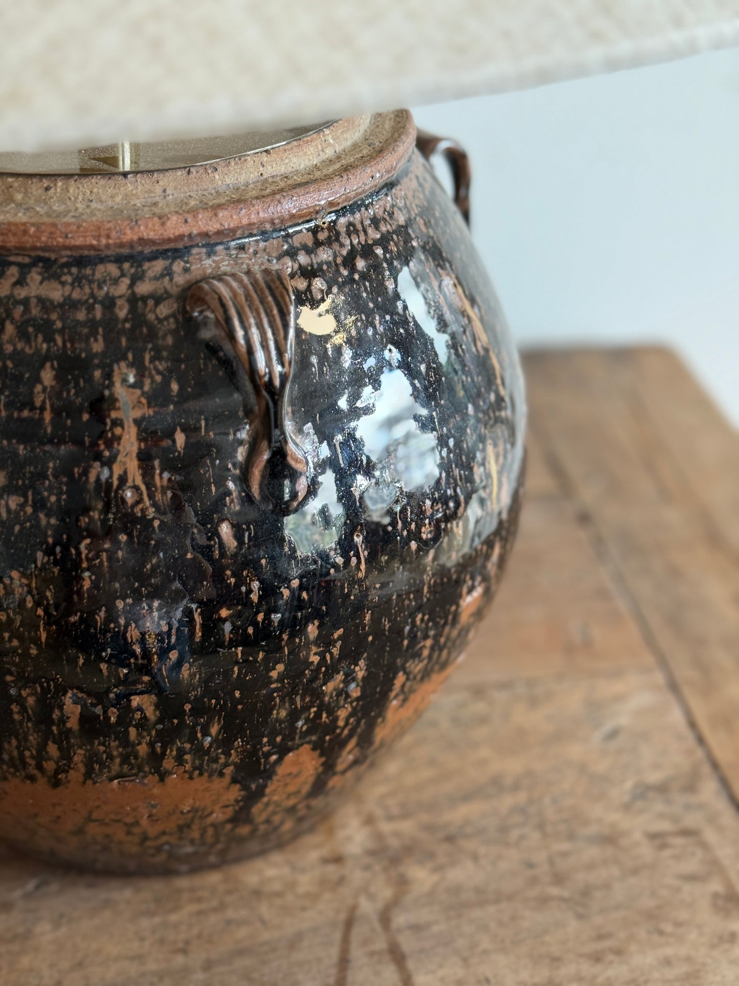 Vintage Pot lamps with Handles