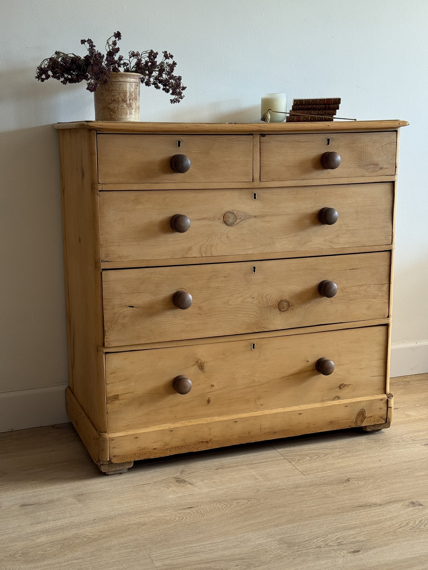 Antique English Pine Dresser/Chest of Drawers