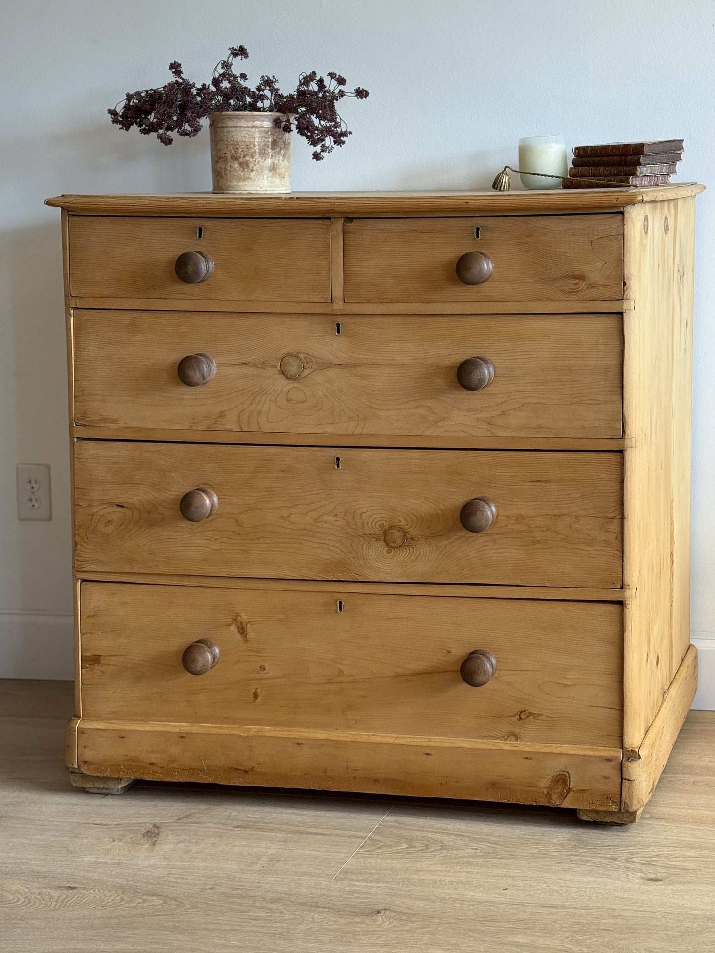 Antique English Pine Dresser/Chest of Drawers