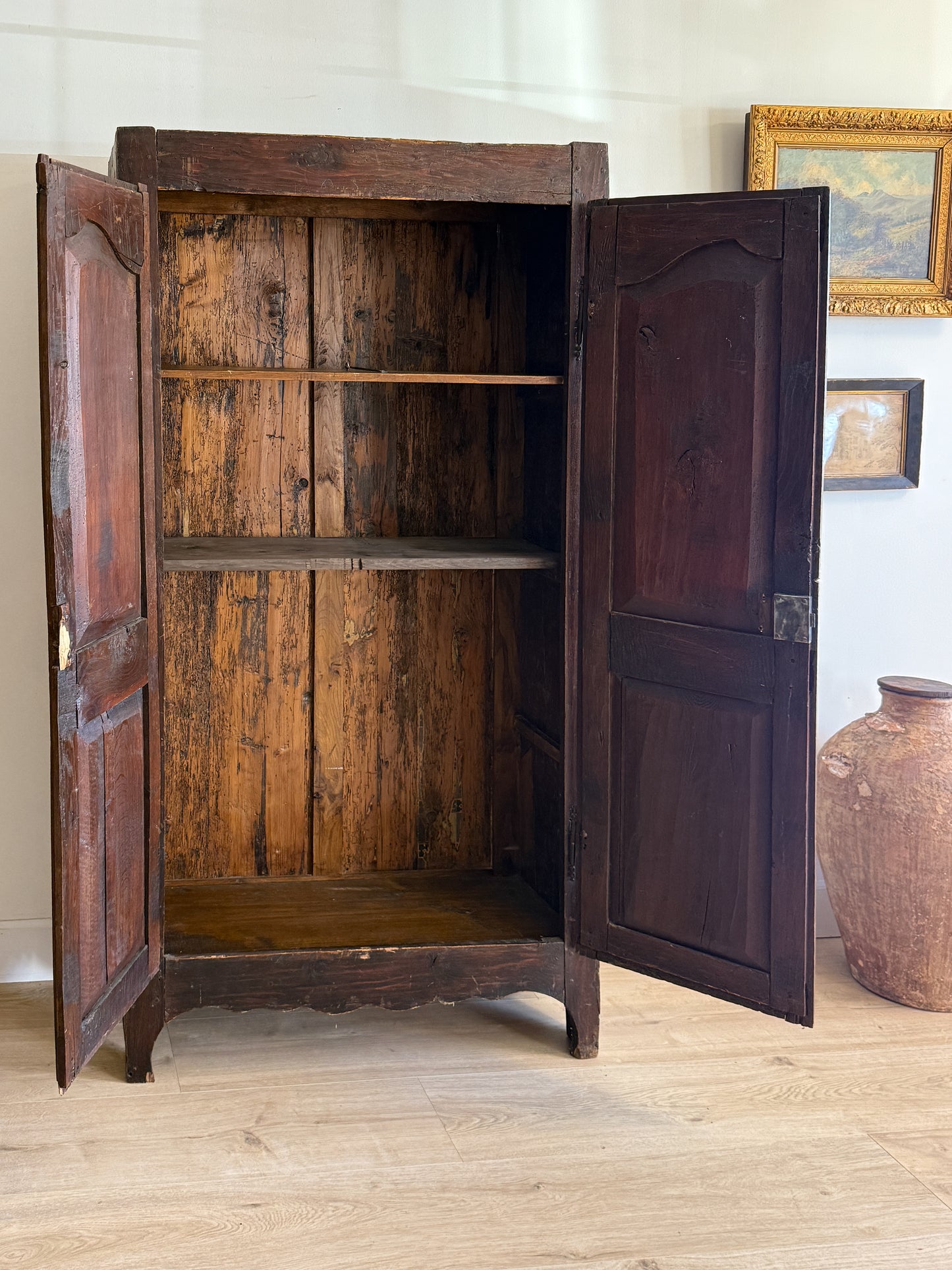 18th c. French Oak Cabinet