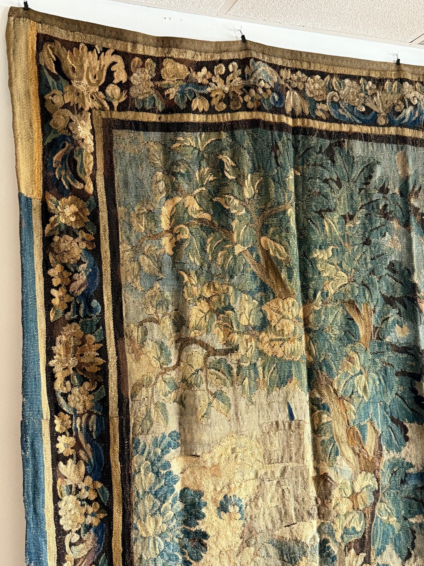 Rare 18th Century French Aubusson Tapestry/Portiere Door Hanging