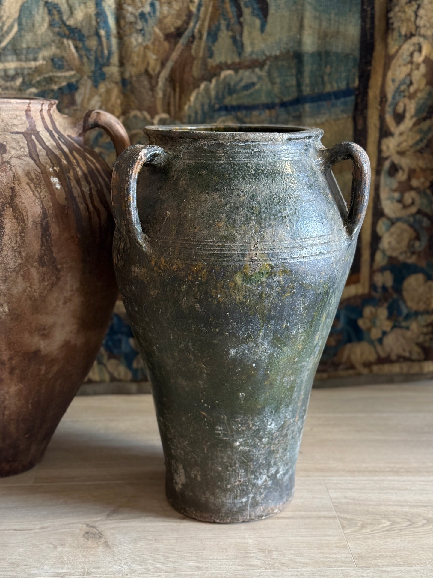 Antique Turkish Pot, Green