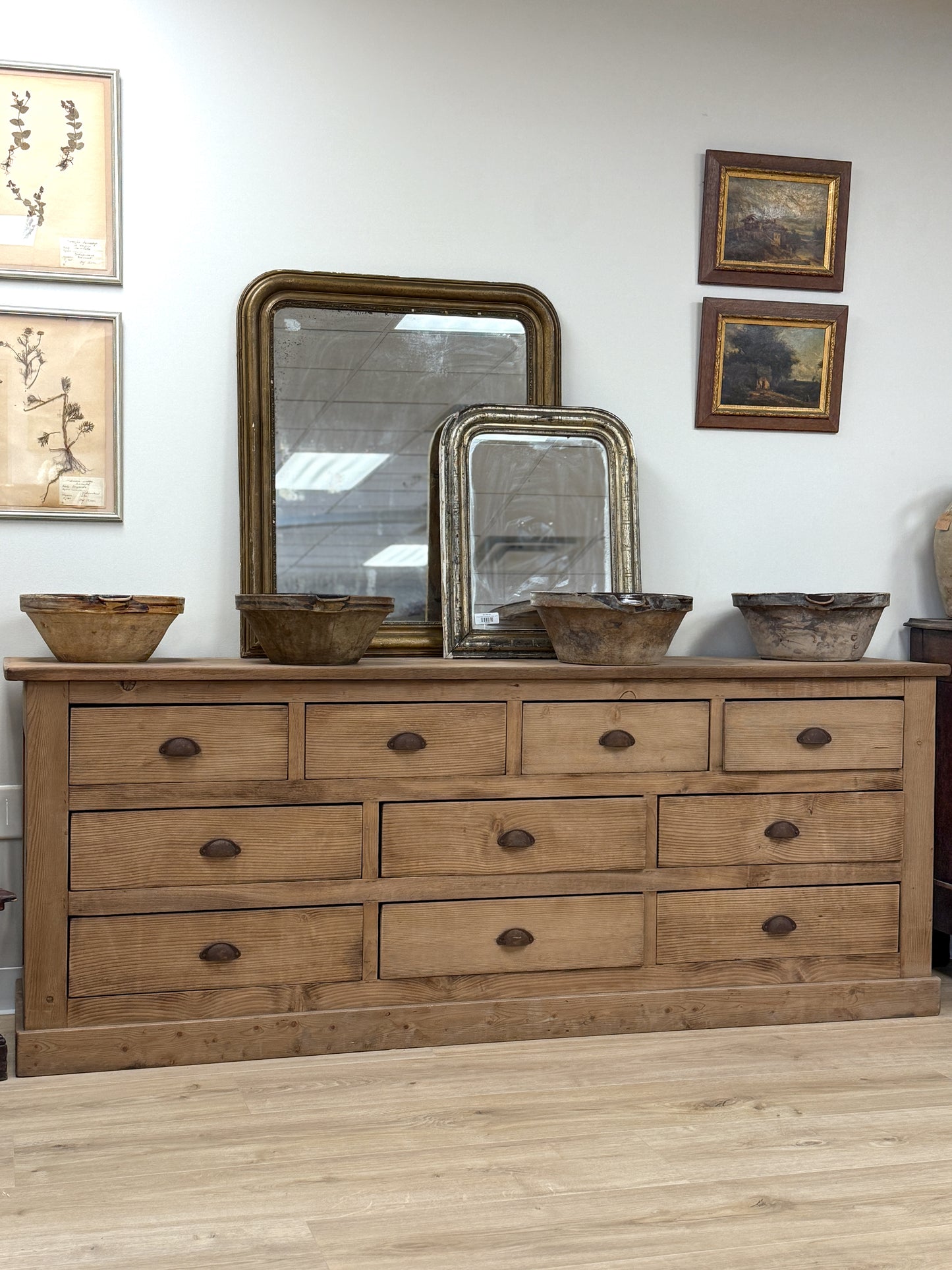 Antique French Shop Counter/Sideboard